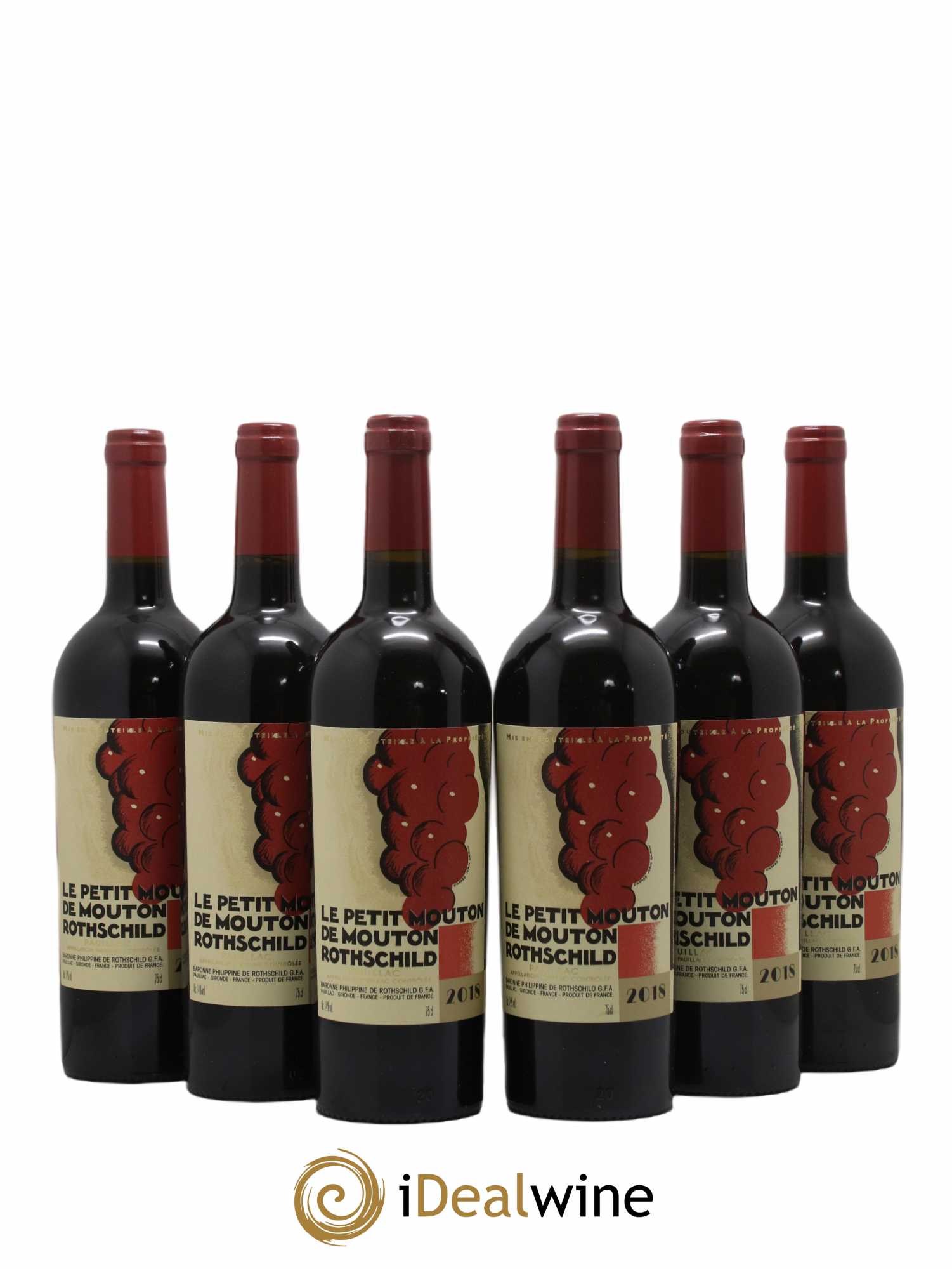 Petit Mouton Second Vin 2018 - Lot de 6 bouteilles - 0