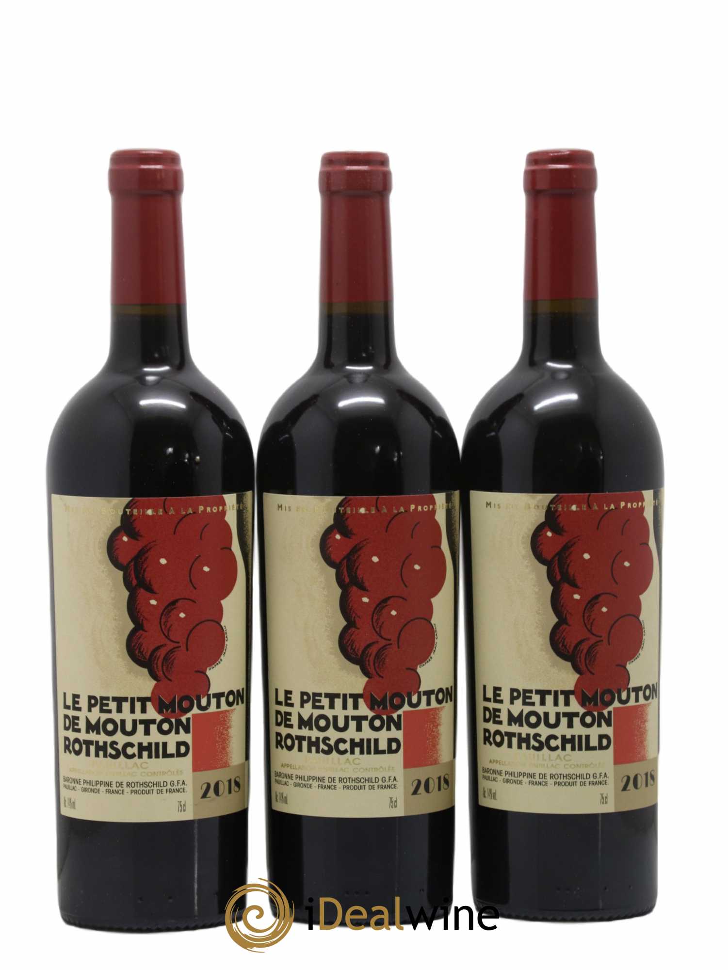 Petit Mouton Second Vin 2018 - Lot de 6 bouteilles - 1