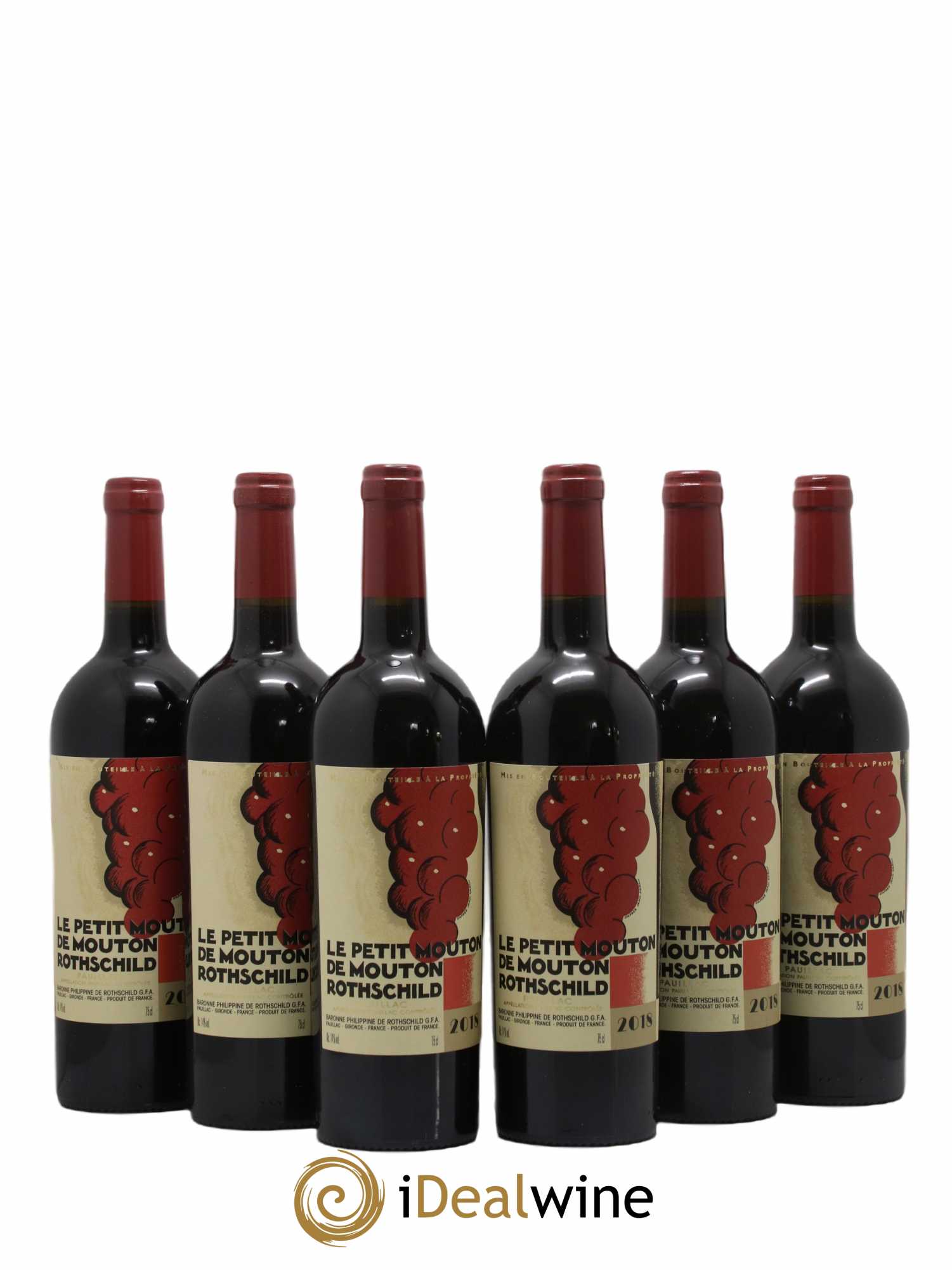 Petit Mouton Second Vin 2018 - Lot de 6 bouteilles - 0