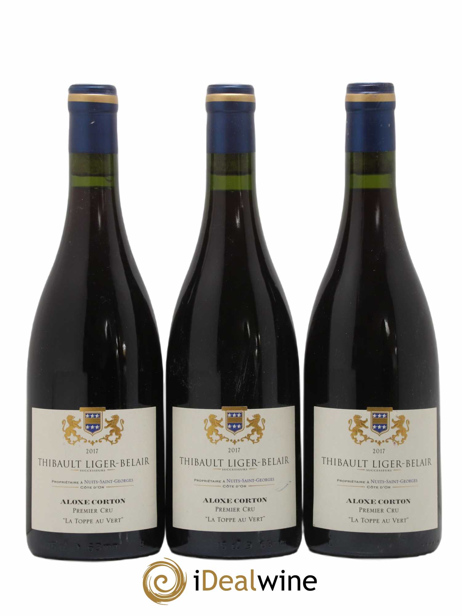 Aloxe-Corton 1er Cru La Toppe au Vert Thibault Liger-Belair 2017 - Lot de 3 bouteilles - 0