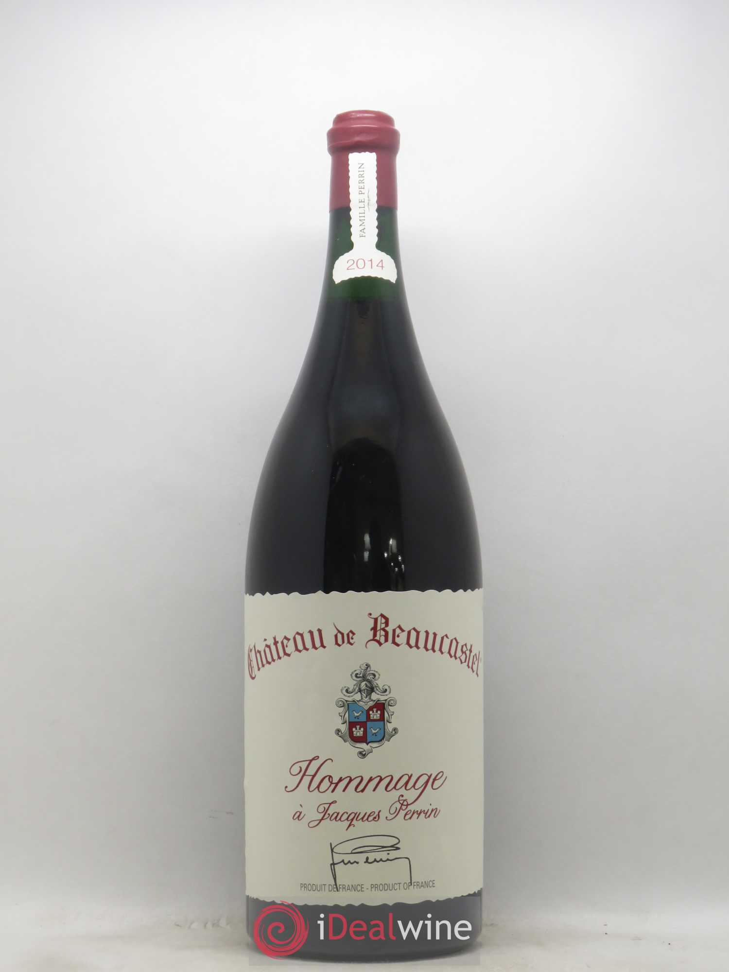 Châteauneuf-du-Pape Château de Beaucastel Hommage à Jacques Perrin Famille Perrin 2014 - Lot de 1 double magnum - 0