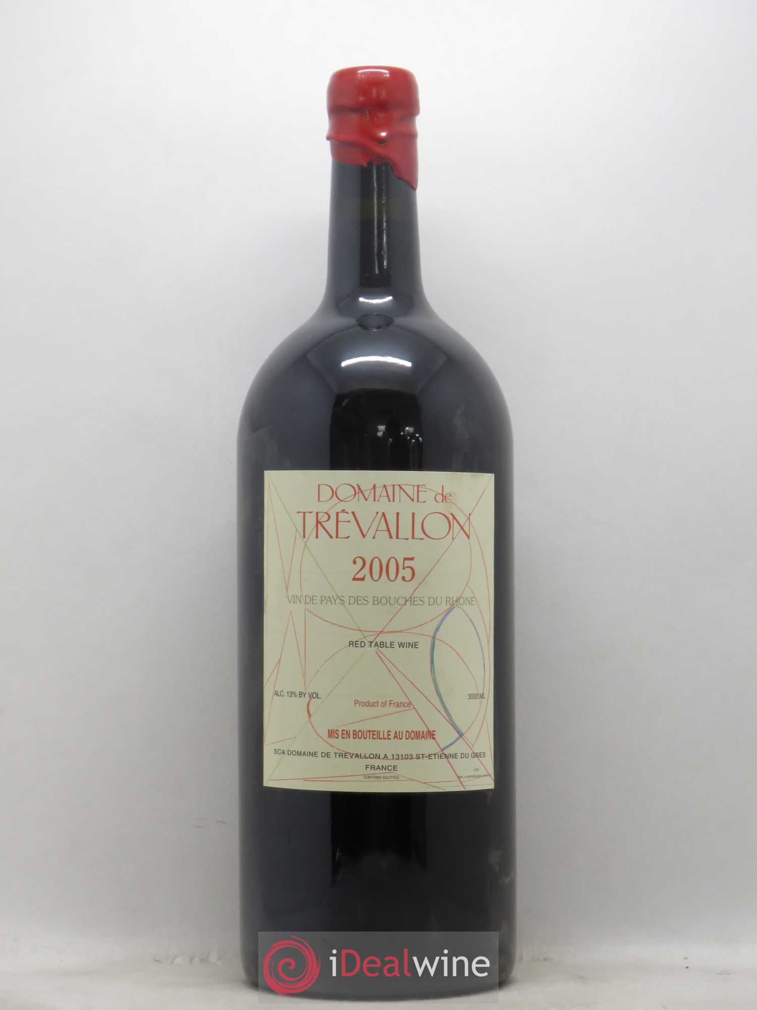 VDP Bouches du Rhône Trévallon (Domaine de) Eloi Dürrbach 2005 - Lot de 1 double magnum - 0