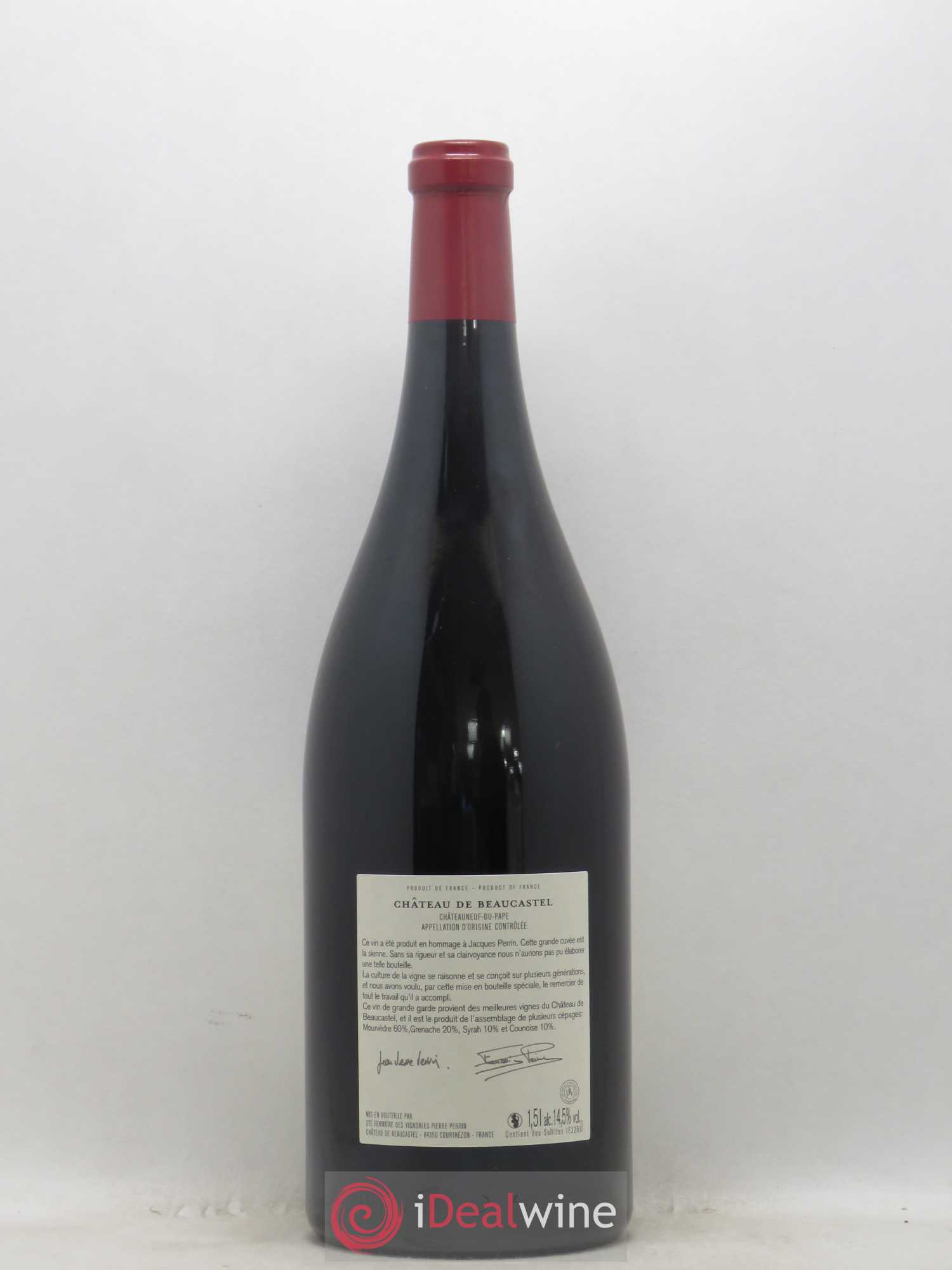Châteauneuf-du-Pape Château de Beaucastel Hommage à Jacques Perrin Famille Perrin 2014 - Lot de 1 magnum - 1