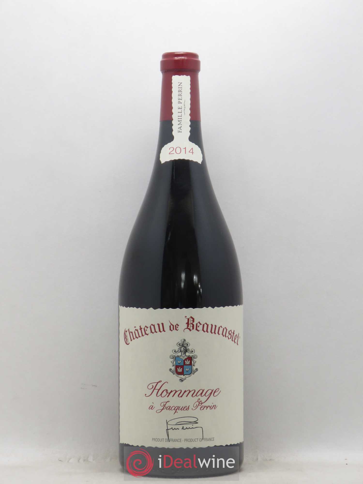Châteauneuf-du-Pape Château de Beaucastel Hommage à Jacques Perrin Famille Perrin 2014 - Lot de 1 magnum - 0