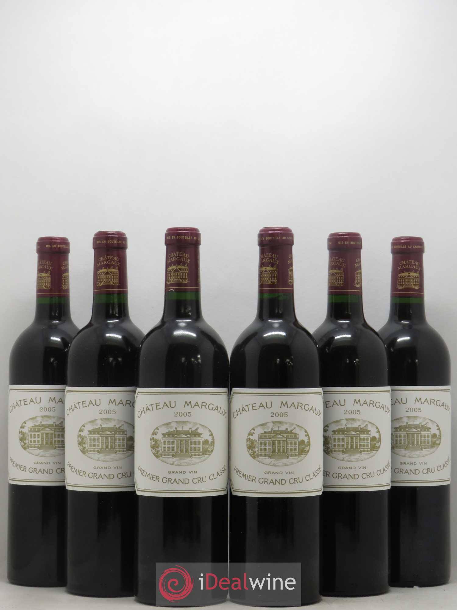 Château Margaux 1er Grand Cru Classé 2005 - Lot de 6 bouteilles - 0