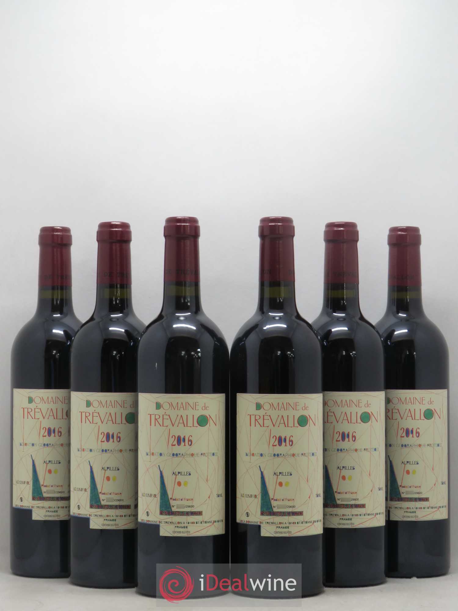 Alpilles Trévallon (Domaine de) Eloi Dürrbach 2016 - Lot de 6 bouteilles - 0