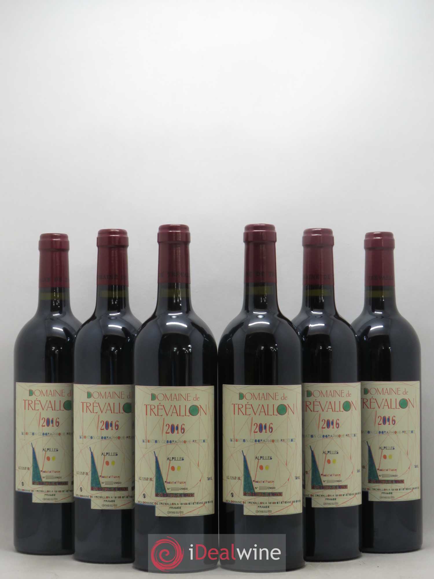 Alpilles Trévallon (Domaine de) Eloi Dürrbach 2016 - Lot de 6 bouteilles - 0