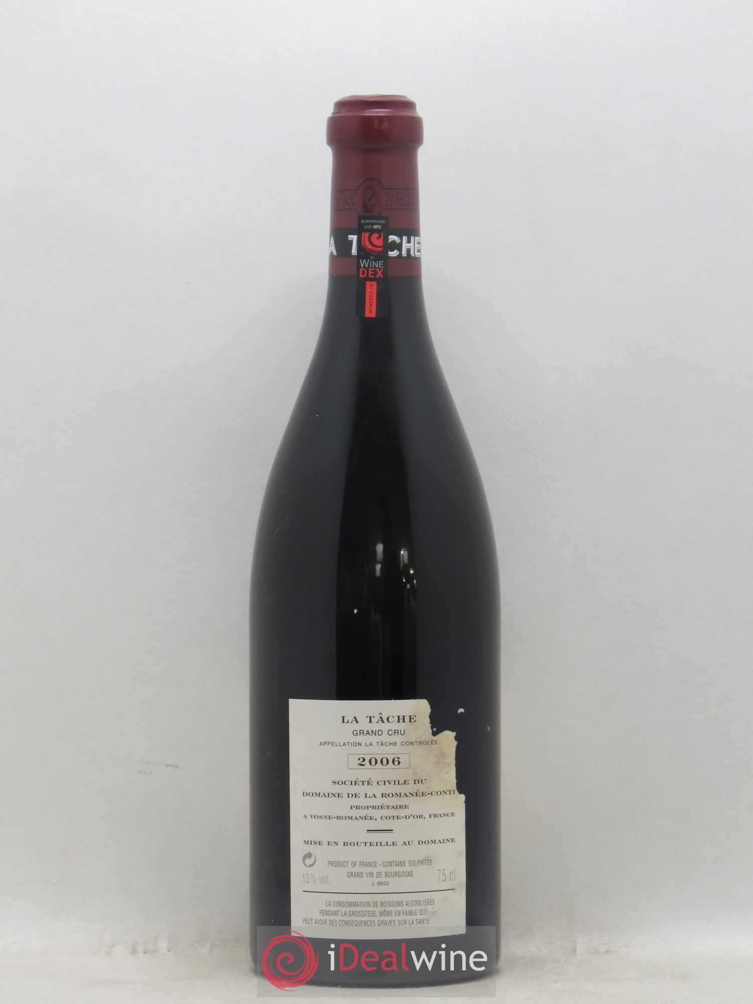 La Tâche Grand Cru Domaine de la Romanée-Conti 2006 - Lot de 1 bouteille - 1