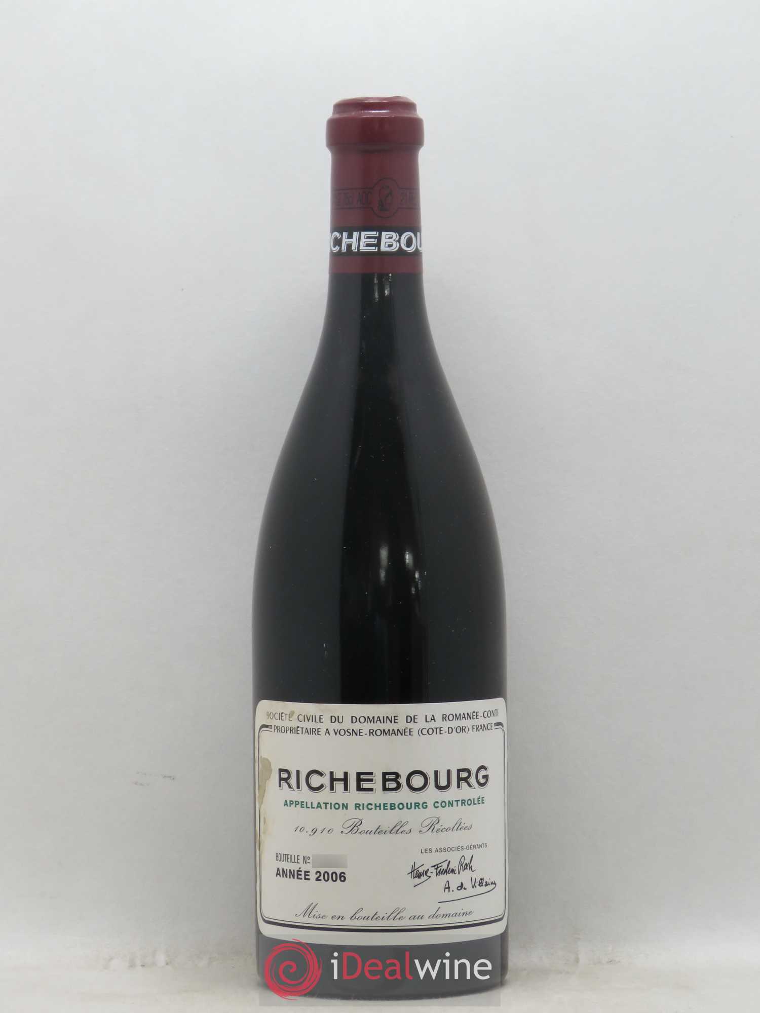 Richebourg Grand Cru Domaine de la Romanée-Conti 2006 - Lot de 1 bouteille - 0