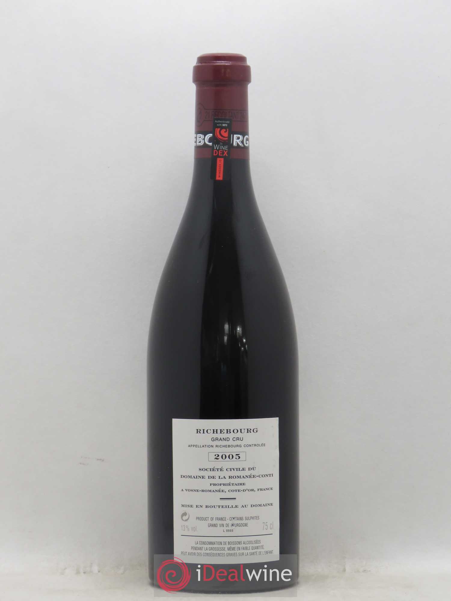 Richebourg Grand Cru Domaine de la Romanée-Conti 2005 - Posten von 1 Flasche - 1