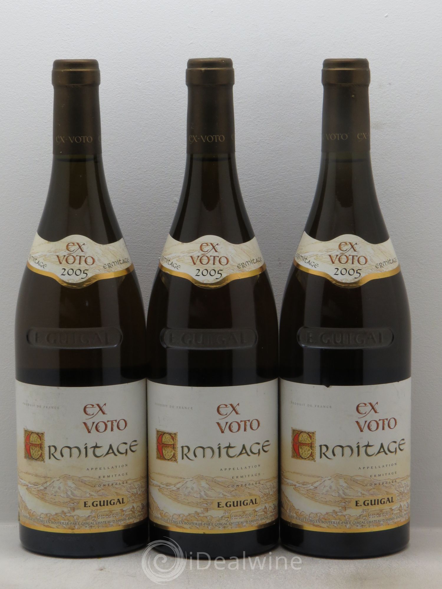 Ermitage Ex Voto Guigal 2005 - Lot de 3 bouteilles - 0
