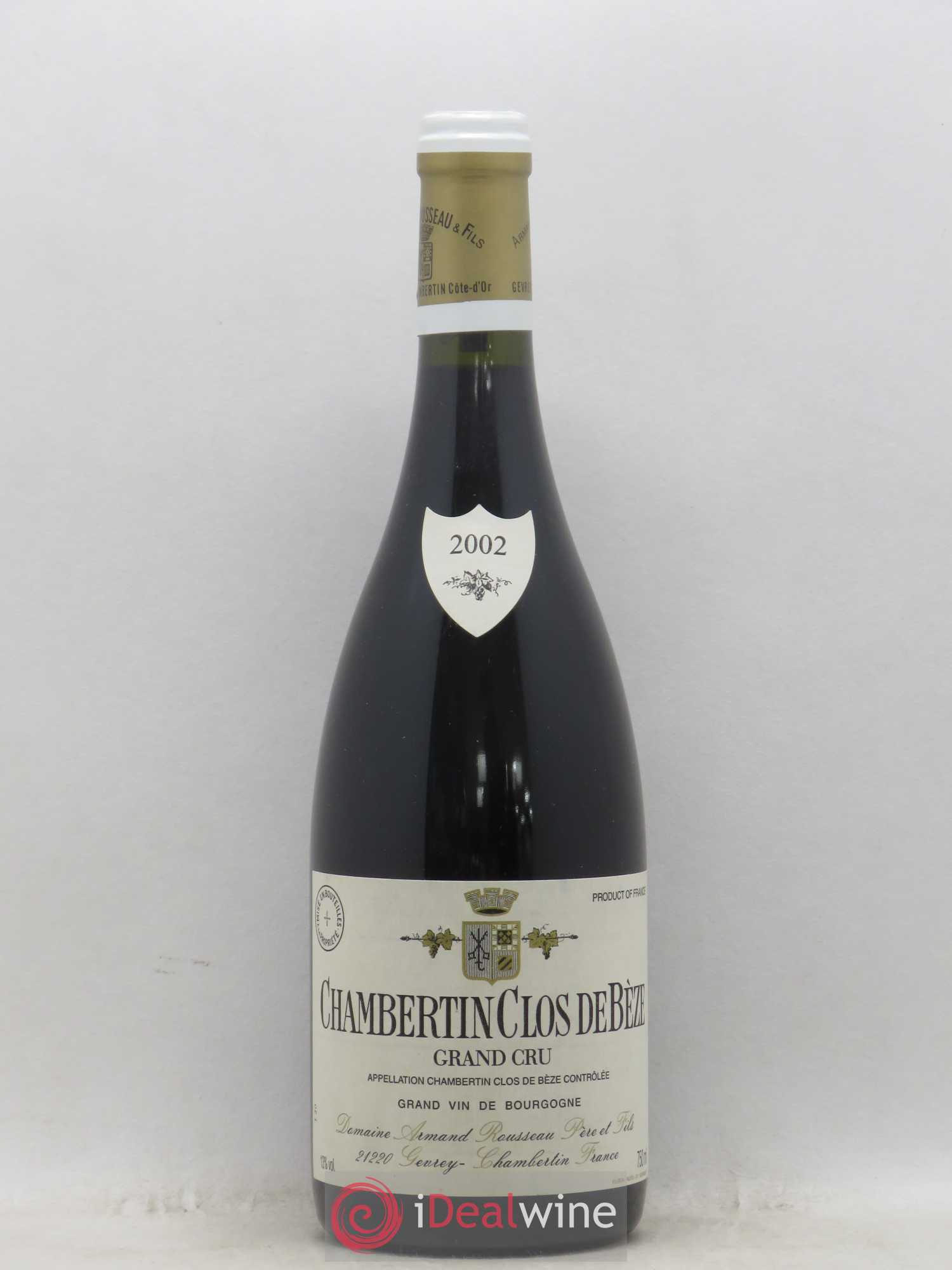 Chambertin Clos de Bèze Grand Cru Armand Rousseau (Domaine) 2002 - Lot de 1 bouteille - 0