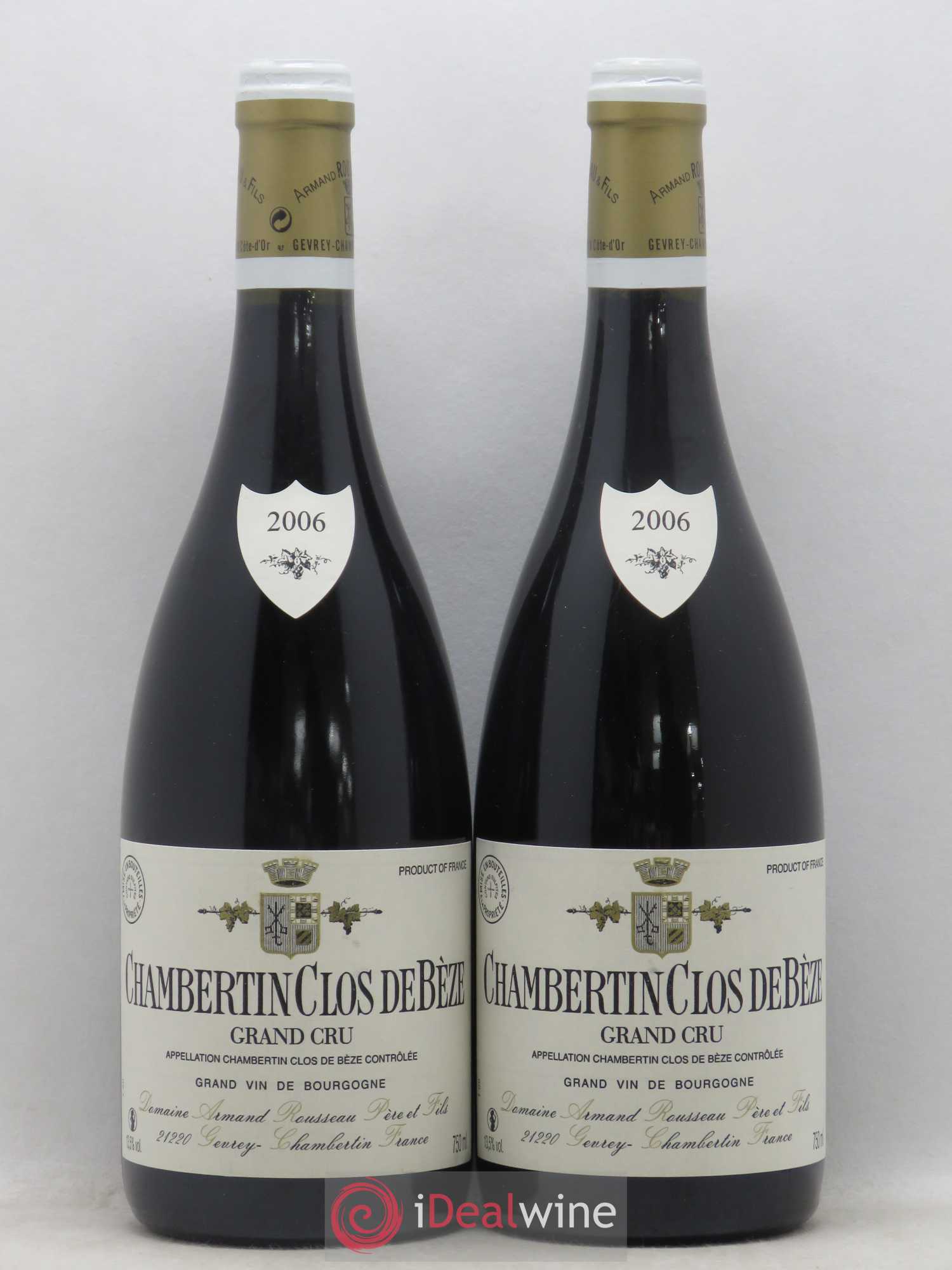 Chambertin Clos de Bèze Grand Cru Armand Rousseau (Domaine) 2006 - Lot de 2 bouteilles - 0