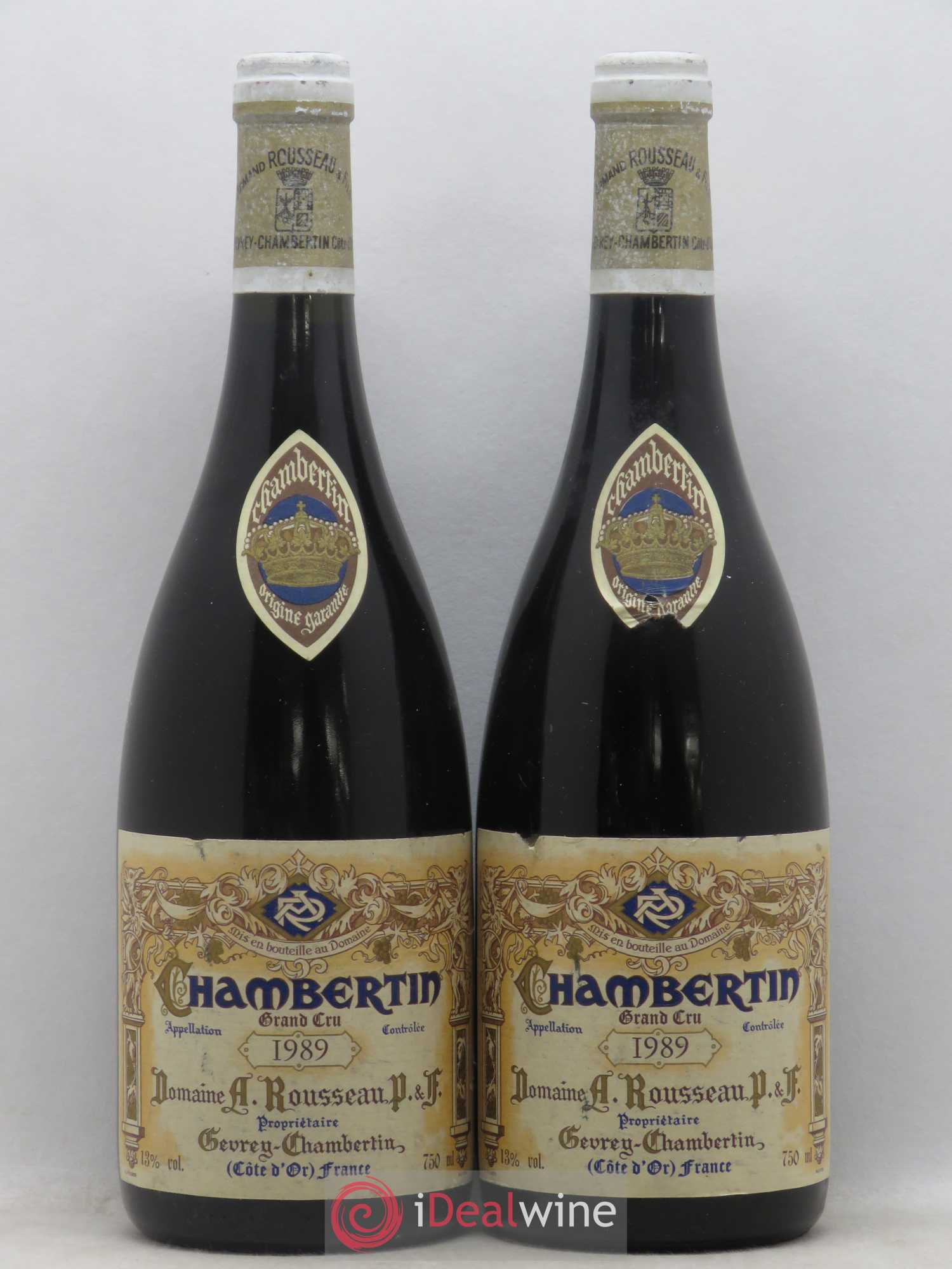 Chambertin Grand Cru Armand Rousseau (Domaine) 1989 - Lot de 2 bouteilles - 0