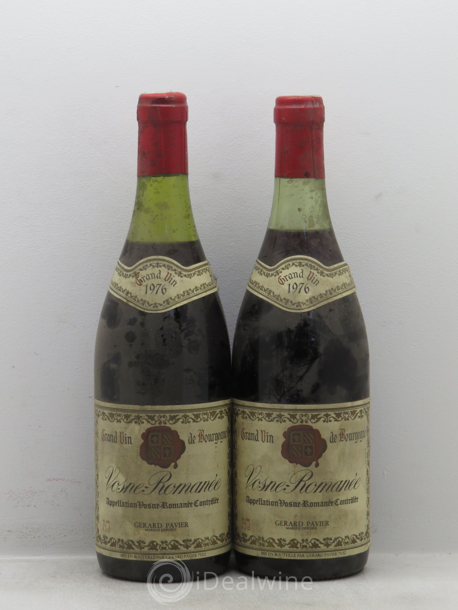 Vosne-Romanée Gérard Pavier 1976 - Lot de 2 bouteilles - 0