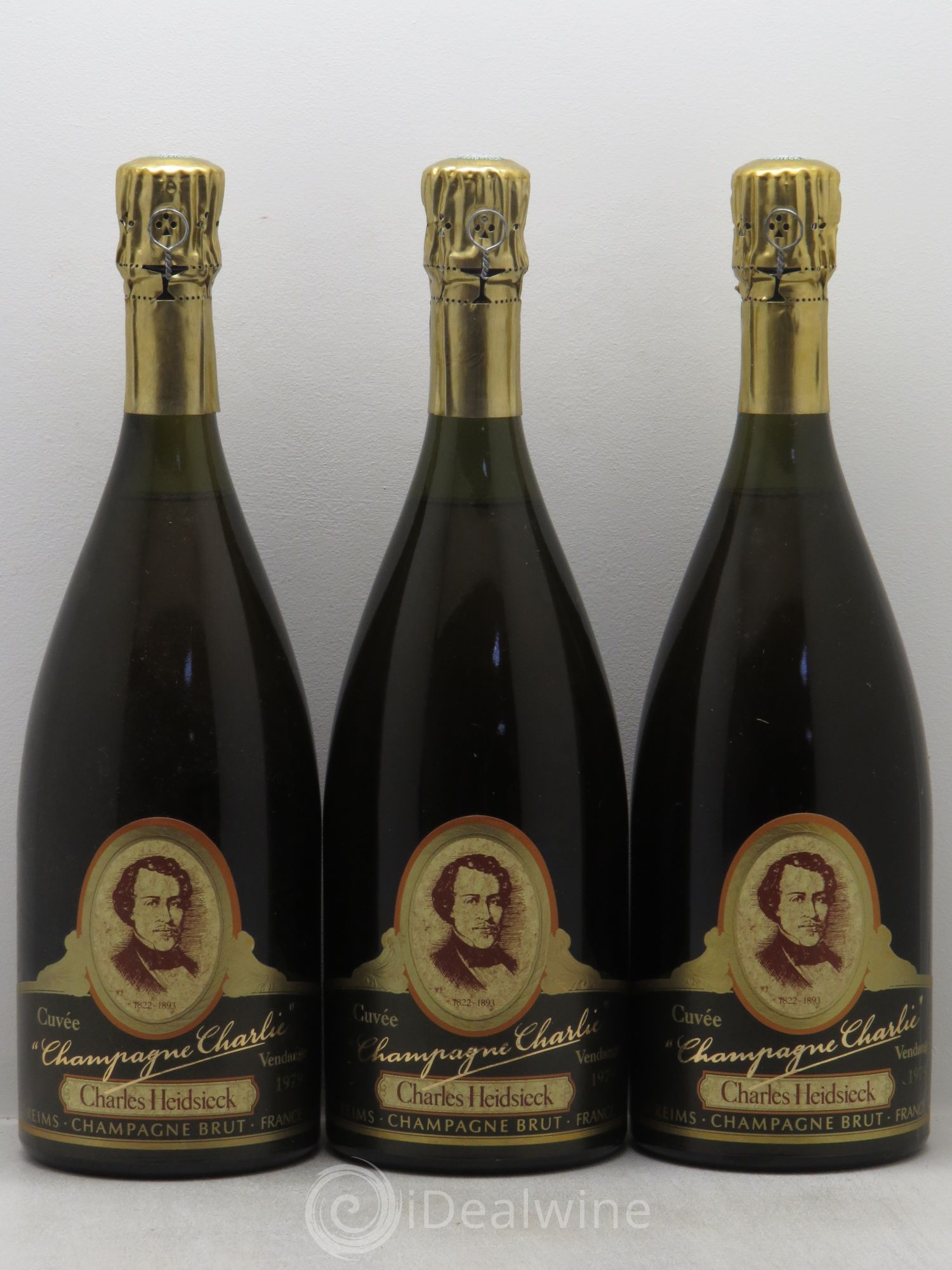 Réserve Charlie Charles Heidsieck 1979 - Lot de 3 bouteilles - 0