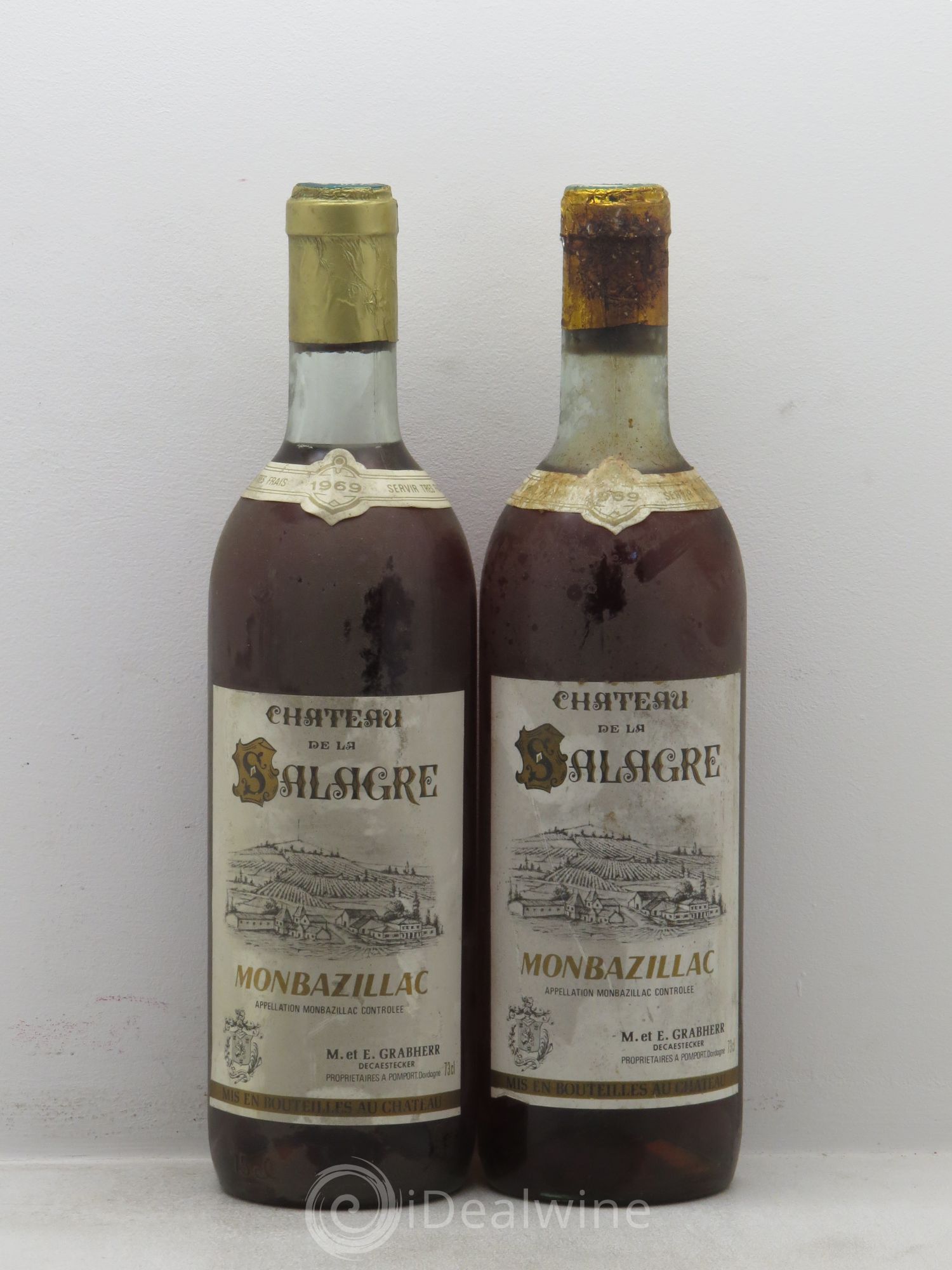 Monbazillac Château de la Salagre 1969 - Lotto di 2 bottiglie - 0