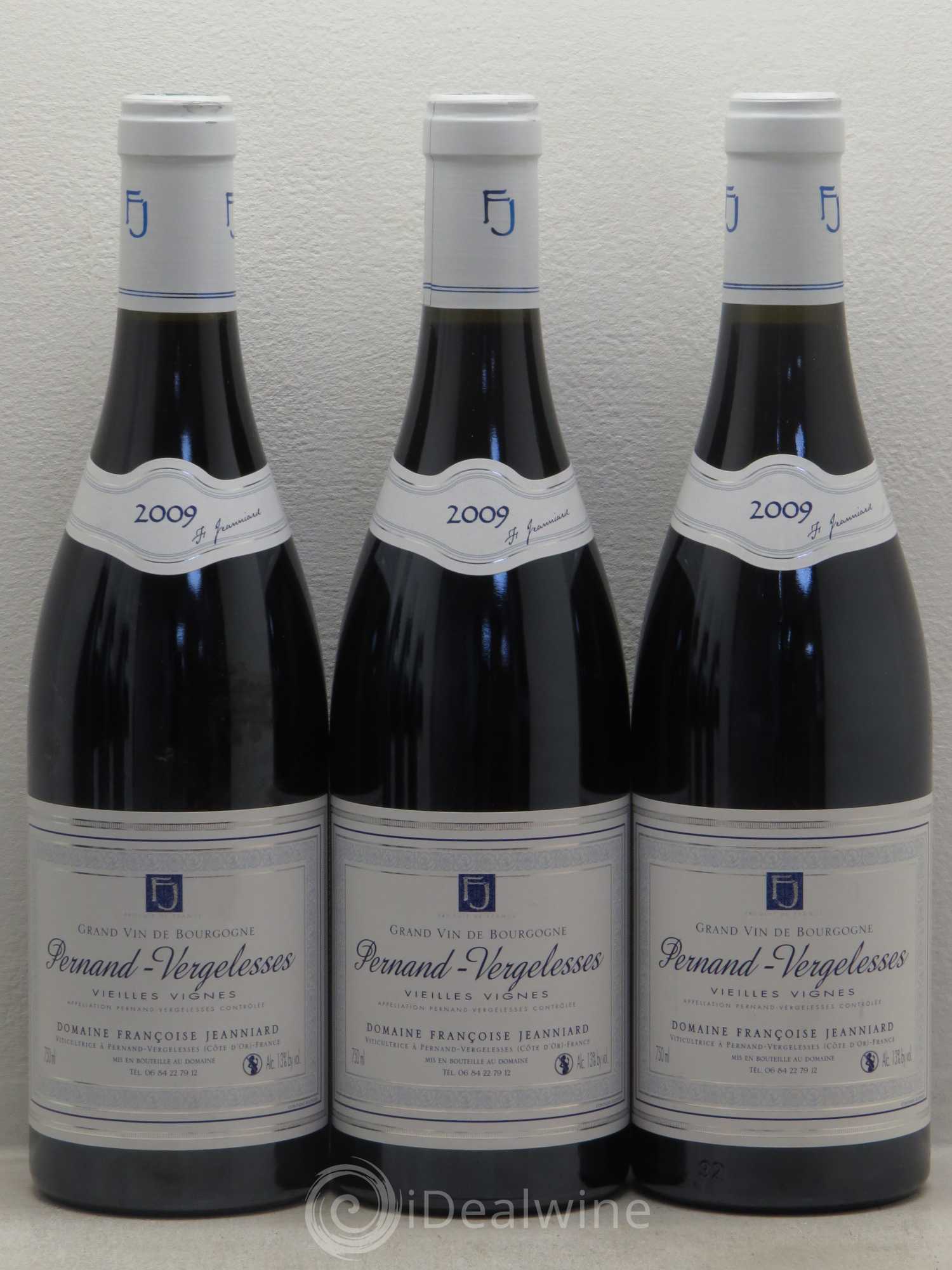 Pernand-Vergelesses Vieilles Vignes - F.Jeanniard 2009 - Posten von 6 Flaschen - 2