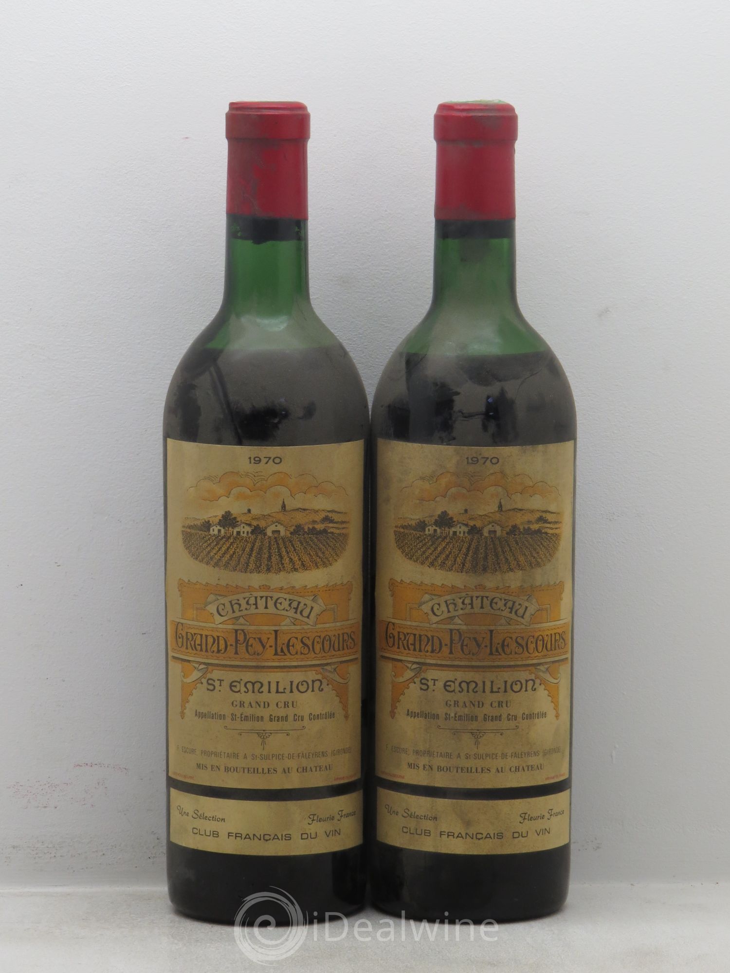 Saint-Émilion Grand Pey Lescours 1970 - Posten von 2 Flaschen - 0
