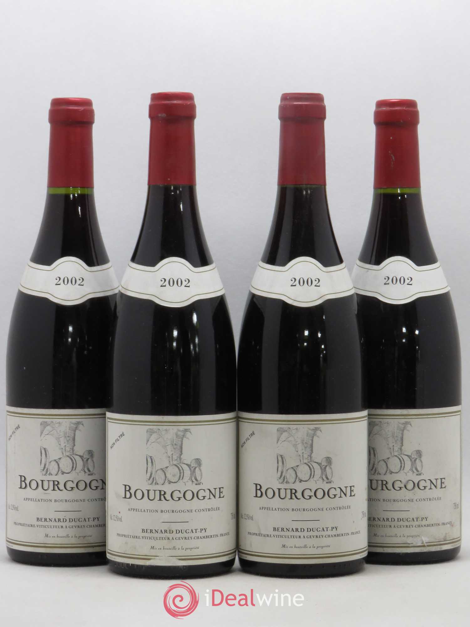 Bourgogne Dugat-Py 2002 - Lot de 4 bouteilles - 0