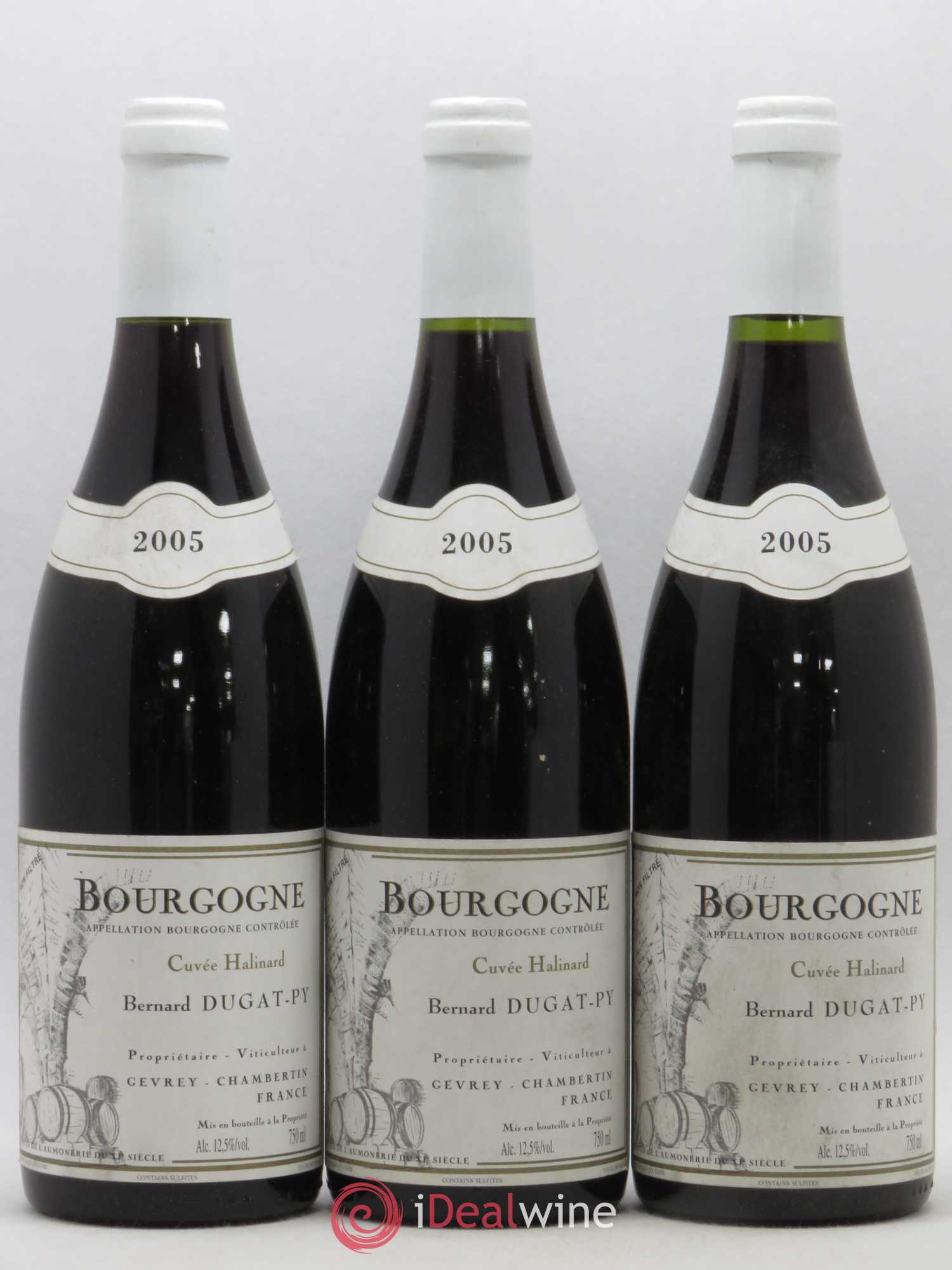 Bourgogne Cuvée Halinard Dugat-Py 2005 - Lot de 3 bouteilles - 0