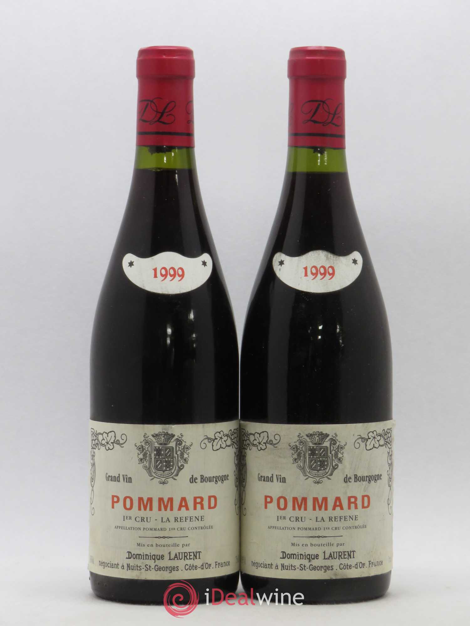 Pommard 1er Cru La Refene Dominique Laurent 1999 - Lot de 2 bouteilles - 0