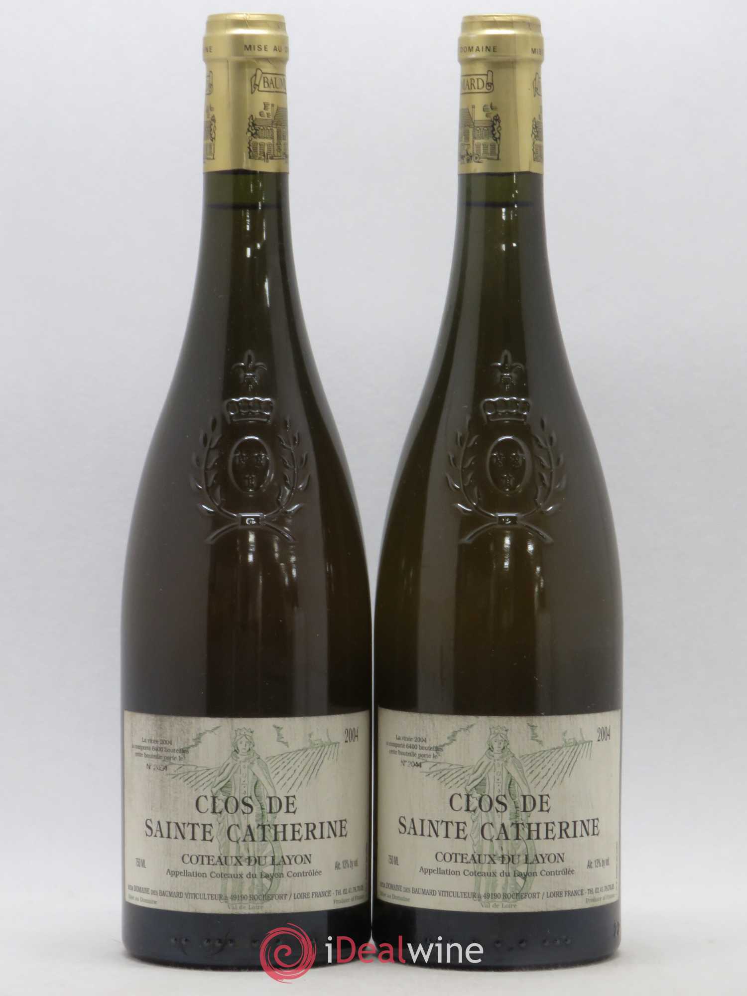 Coteaux du Layon Clos de Sainte Catherine Baumard (Domaine des) 2004 - Lotto di 2 bottiglie - 0