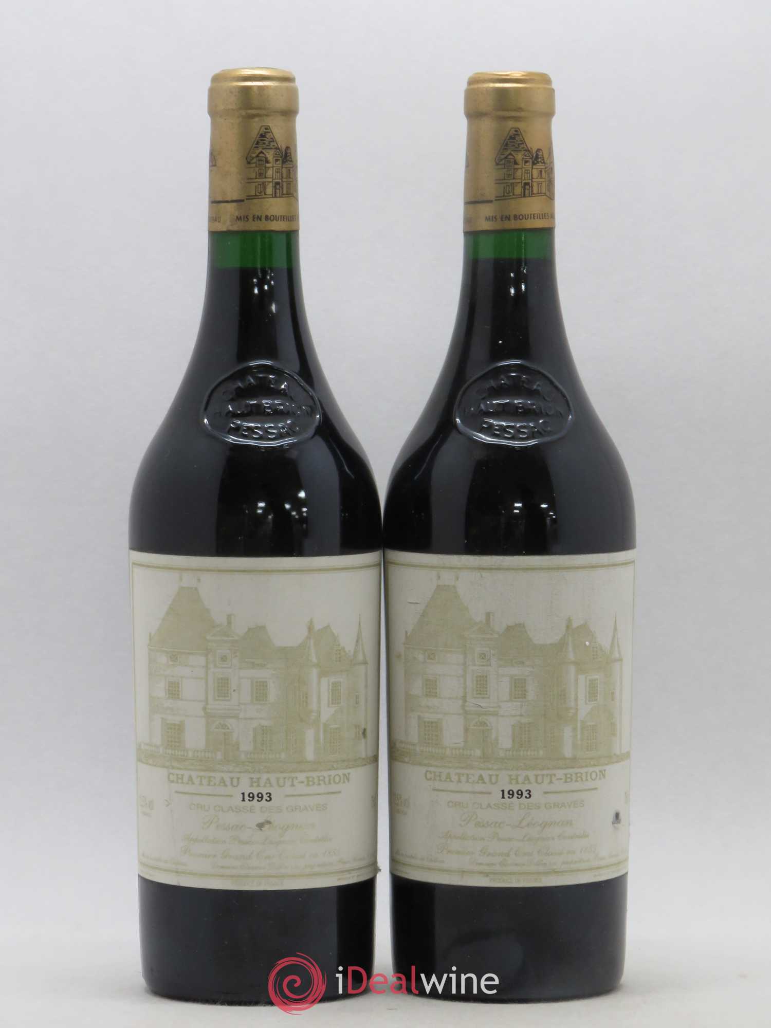 Château Haut Brion 1er Grand Cru Classé 1993 - Lot de 2 bouteilles - 0
