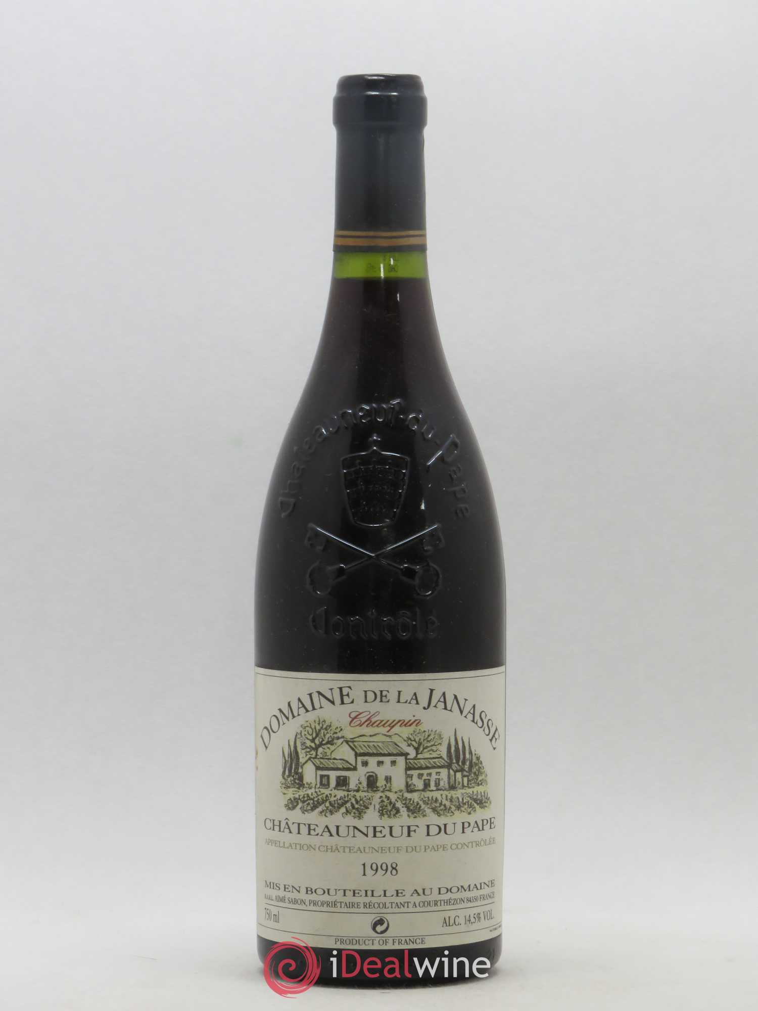 Châteauneuf-du-Pape Cuvée Chaupin La Janasse (Domaine de) 1998 - Lot de 1 bouteille - 0