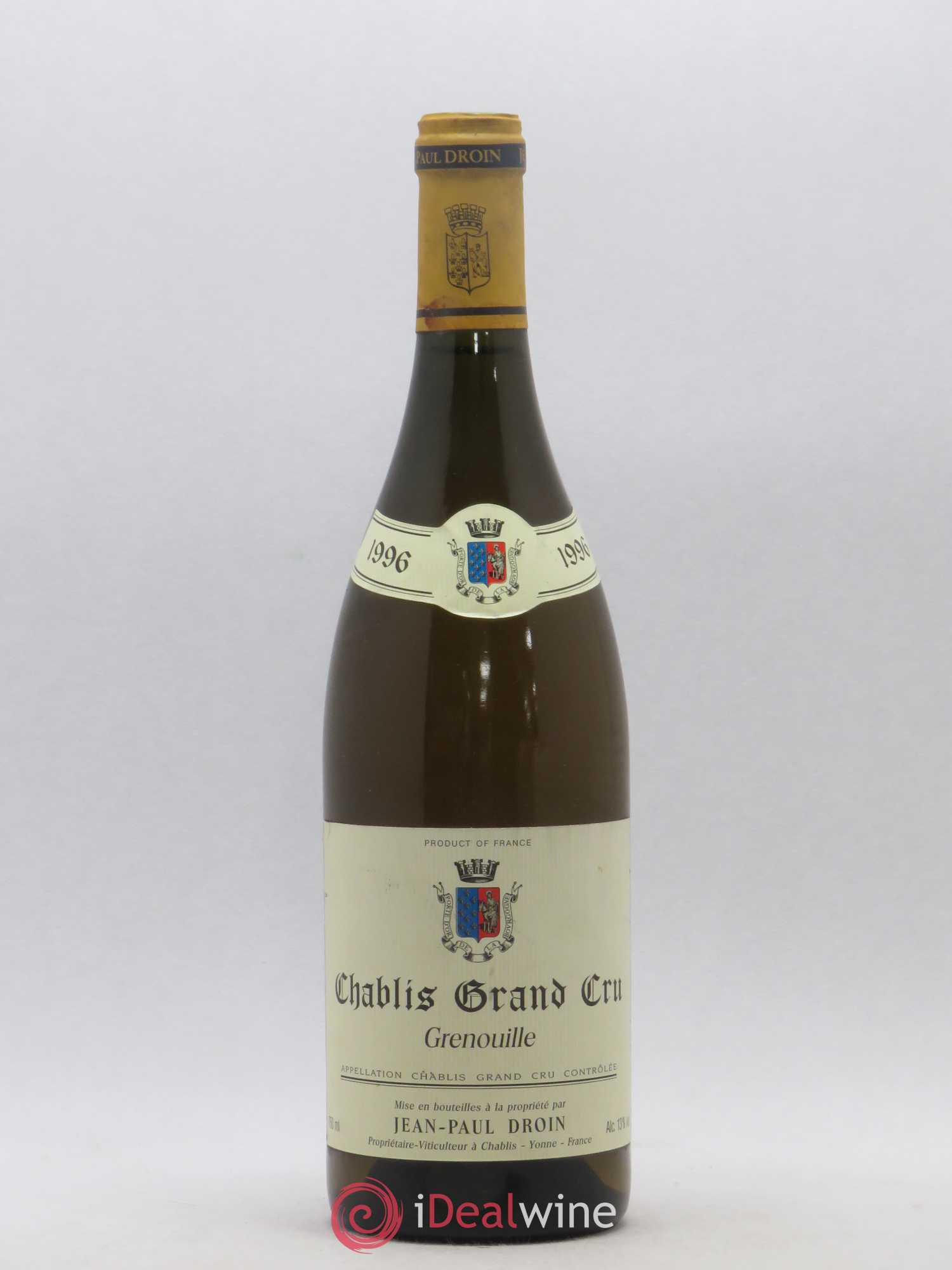 Chablis Grand Cru Grenouilles Jean-Paul & Benoît Droin (Domaine) 1996 - Lot de 1 bouteille - 0