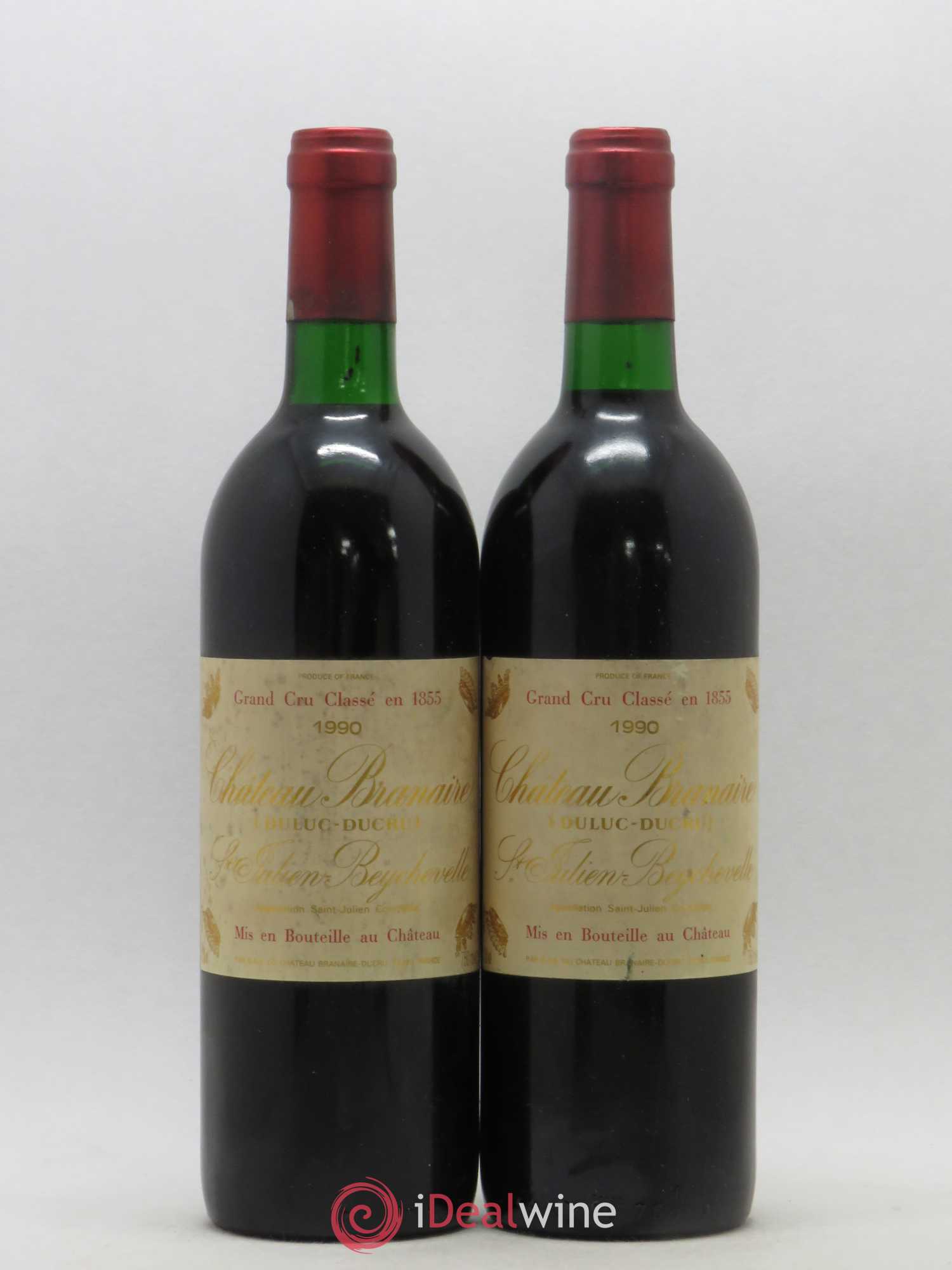 Château Branaire Ducru 4ème Grand Cru Classé 1990 - Lot de 2 bouteilles - 0
