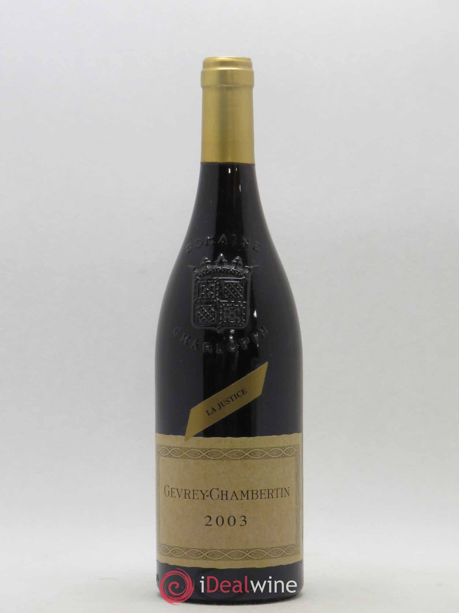 Gevrey-Chambertin La Justice Charlopin-Parizot 2003 - Posten von 1 Flasche - 0
