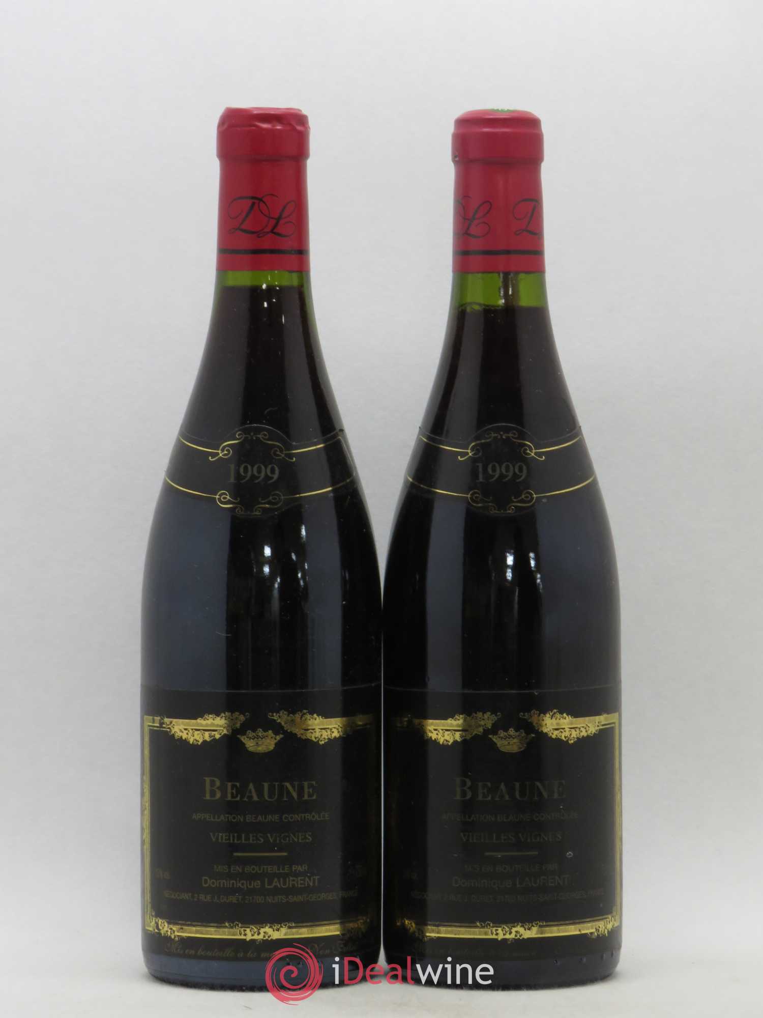Beaune Vieilles Vignes Dominique Laurent 1999 - Lot de 2 bouteilles - 0