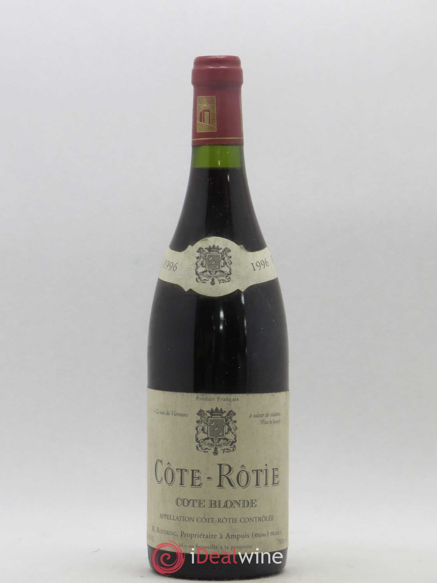 Côte-Rôtie Côte Blonde René Rostaing 1996 - Lot de 1 bouteille - 0