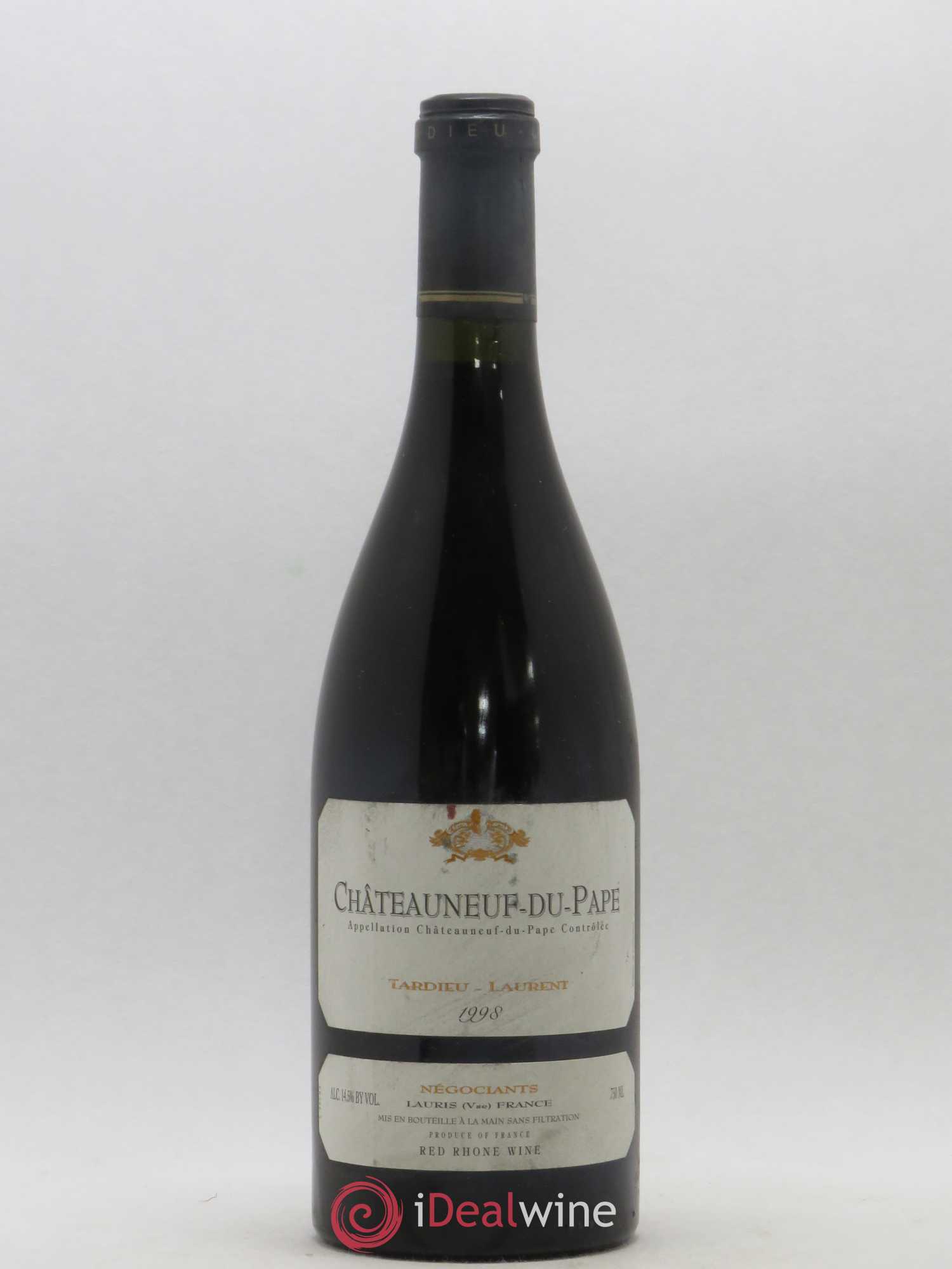 Châteauneuf-du-Pape Domaine Tardieu-Laurent Famille Tardieu 1998 - Lot de 1 bouteille - 0