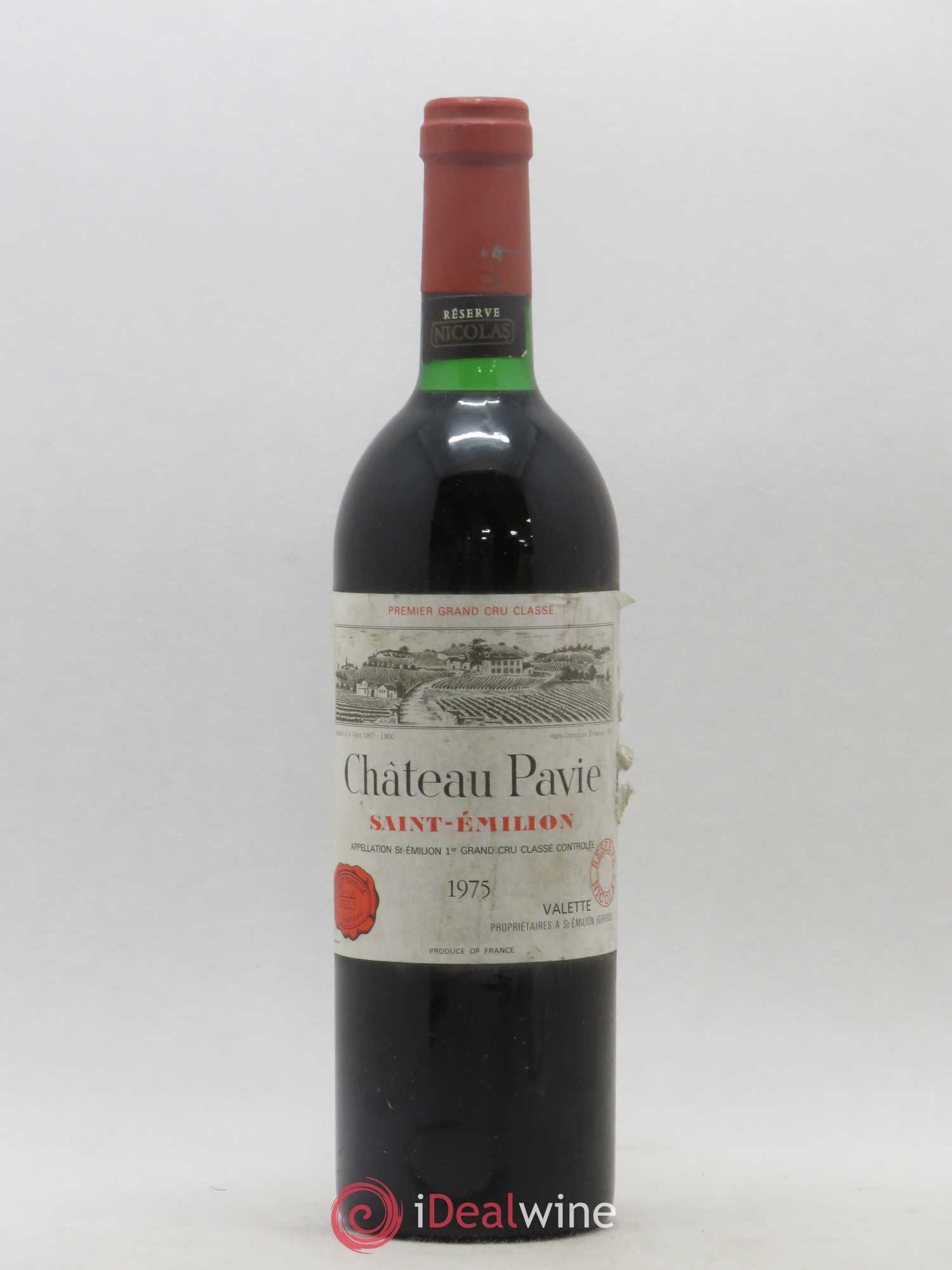 Château Pavie 1er Grand Cru Classé A 1975 - Lot de 1 bouteille - 0