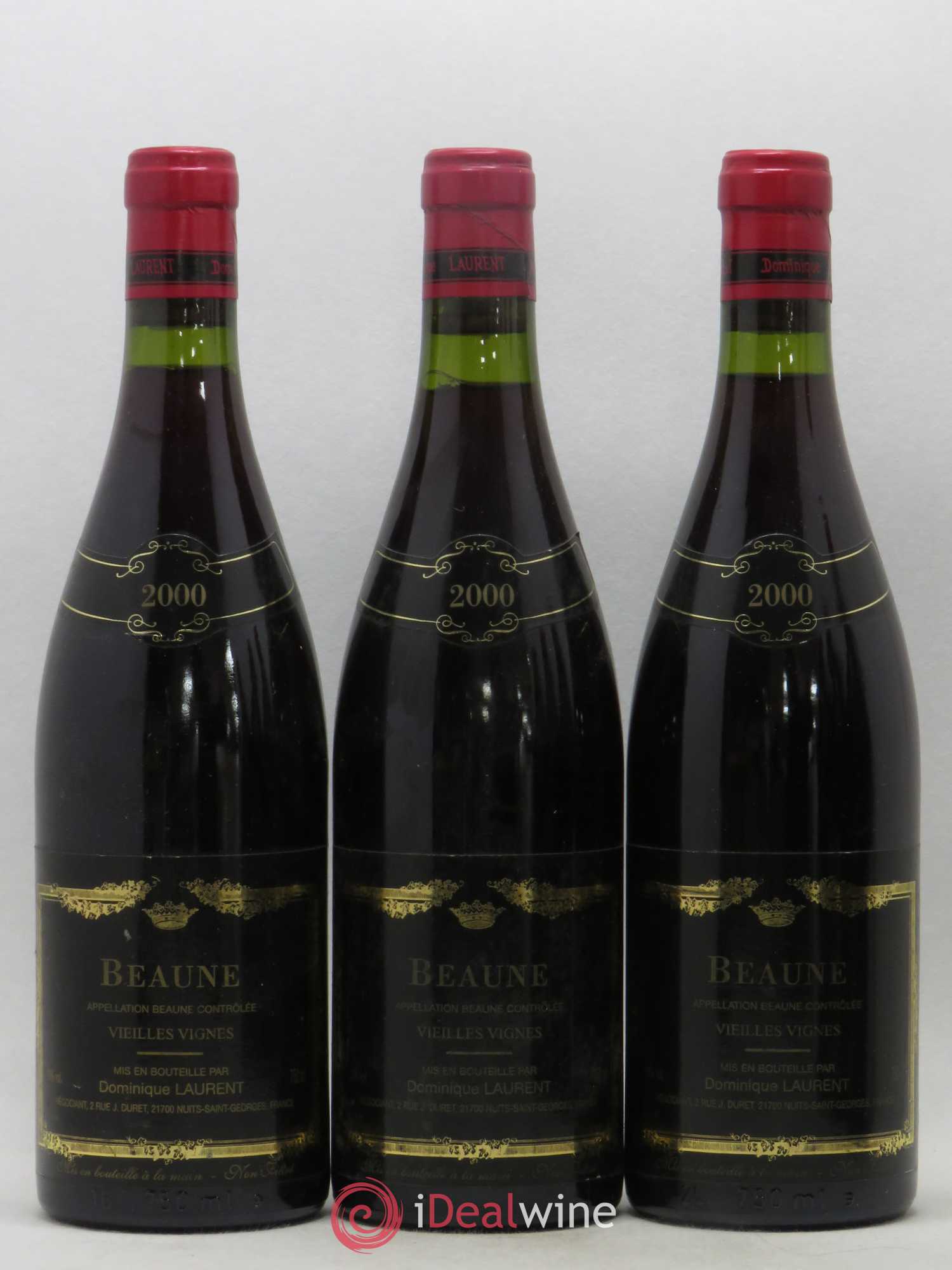 Beaune Vieilles Vignes Dominique Laurent 2000 - Lot de 6 bouteilles - 1