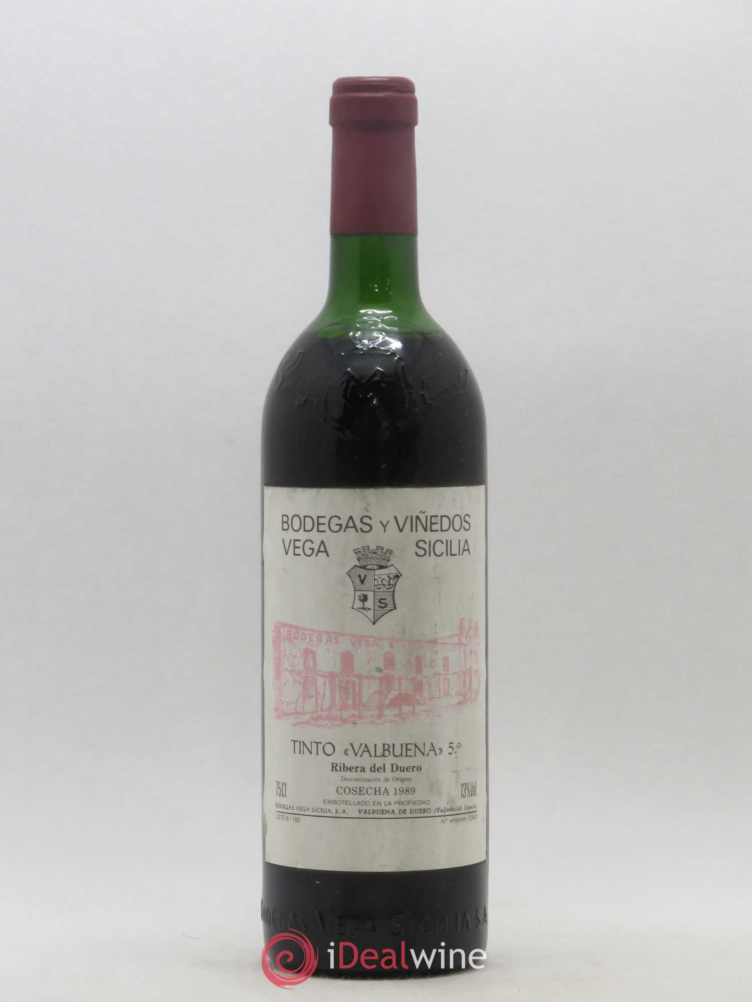 Ribera Del Duero DO Vega Sicilia Valbuena 5 ano Famille Alvarez 1989 - Lot de 1 bouteille - 0