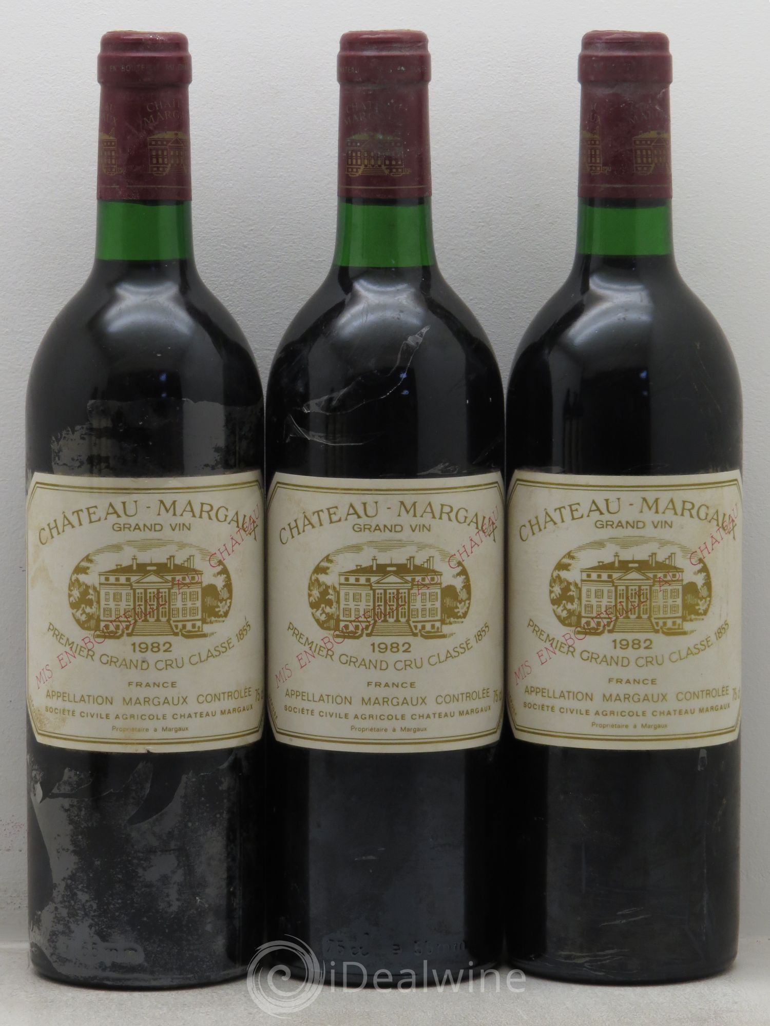 Château Margaux 1er Grand Cru Classé 1982 - Lot de 6 bouteilles - 1