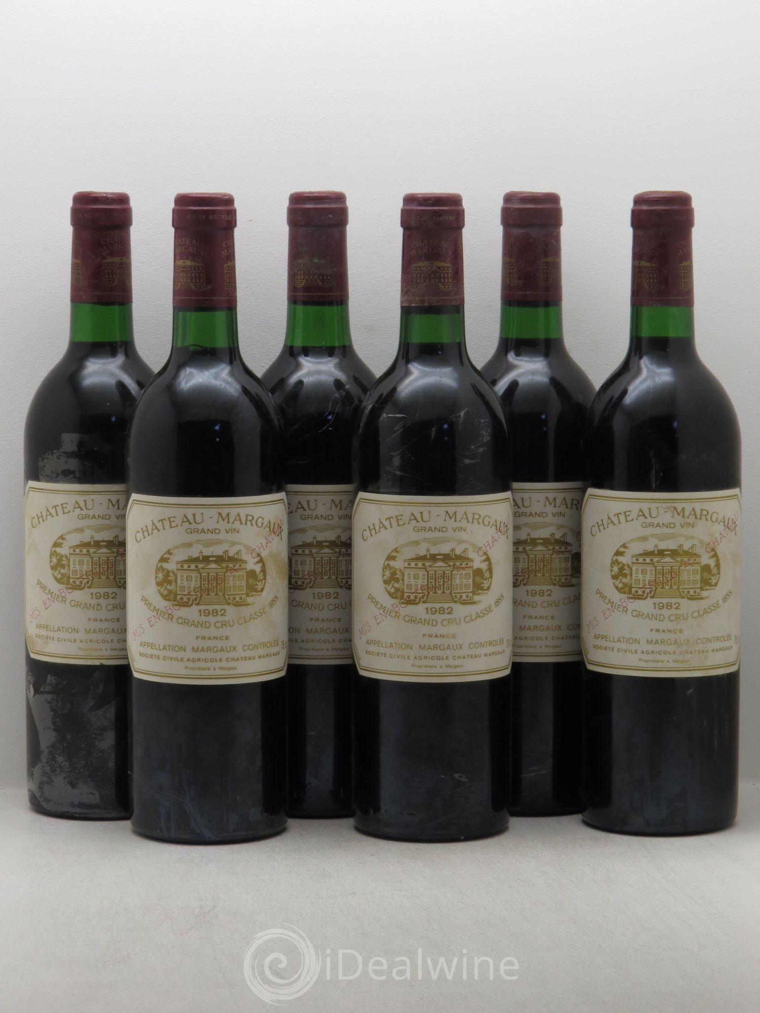 Château Margaux 1er Grand Cru Classé 1982 - Lot de 6 bouteilles - 0