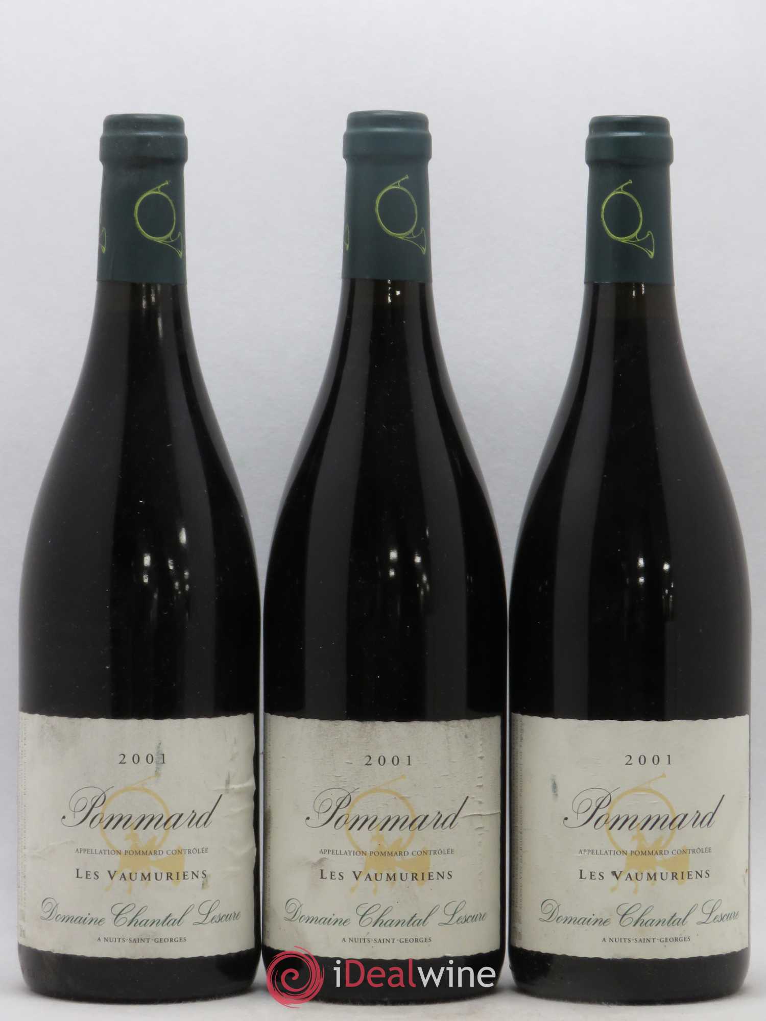 Pommard Les Vaumuriens Chantal Lescure 2001 - Lot de 3 bouteilles - 0