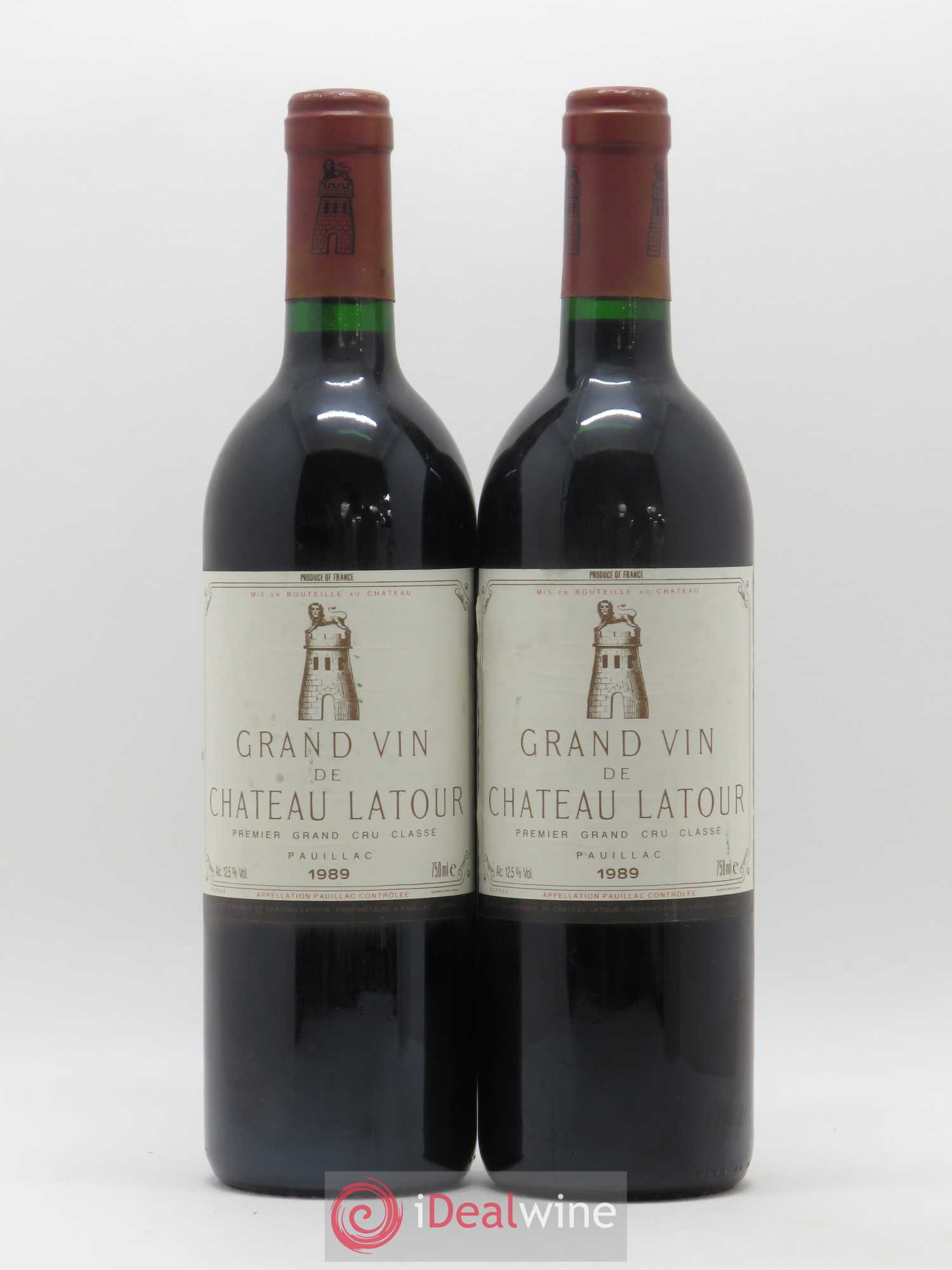 Château Latour 1er Grand Cru Classé 1989 - Lot de 2 bouteilles - 0
