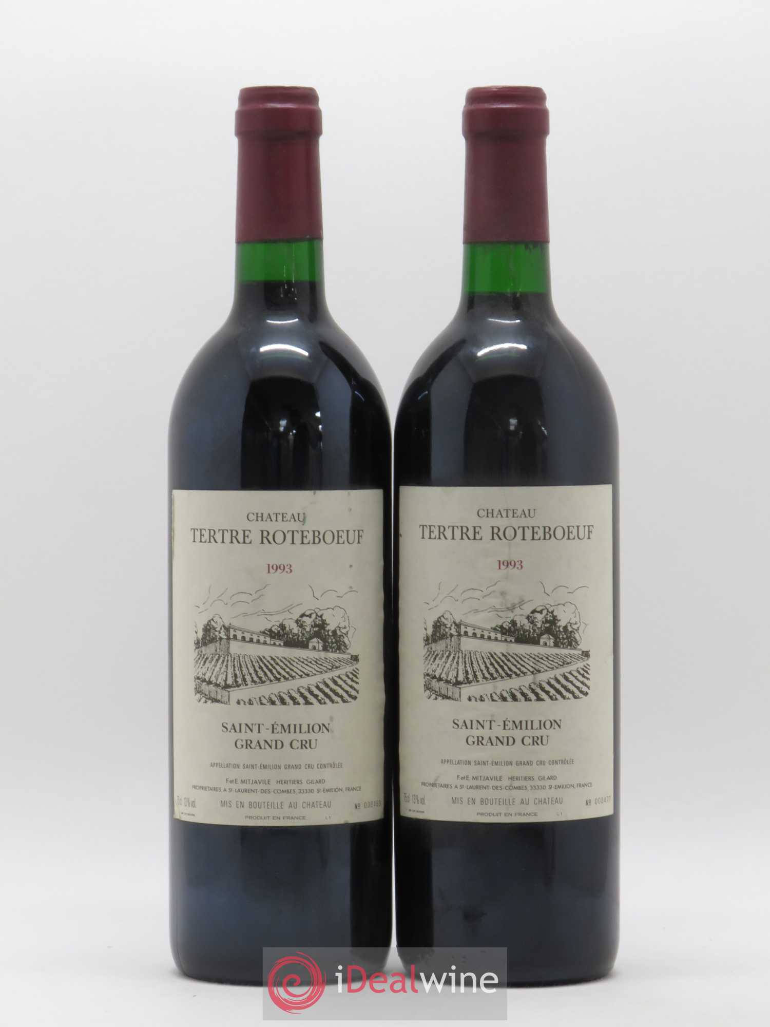 Château Tertre Roteboeuf 1993 - Posten von 2 Flaschen - 0