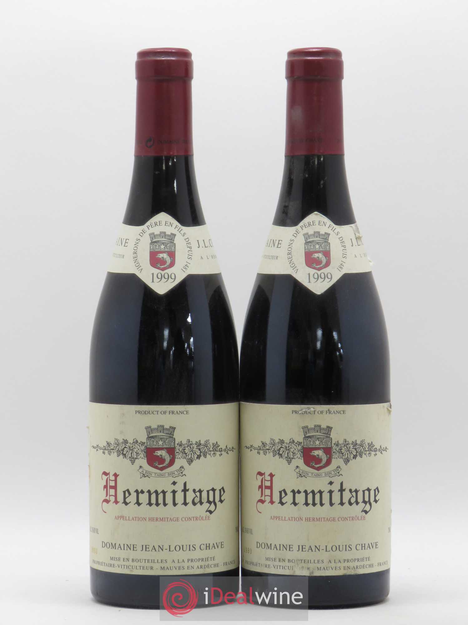 Hermitage Jean-Louis Chave 1999 - Lot de 2 bouteilles - 0