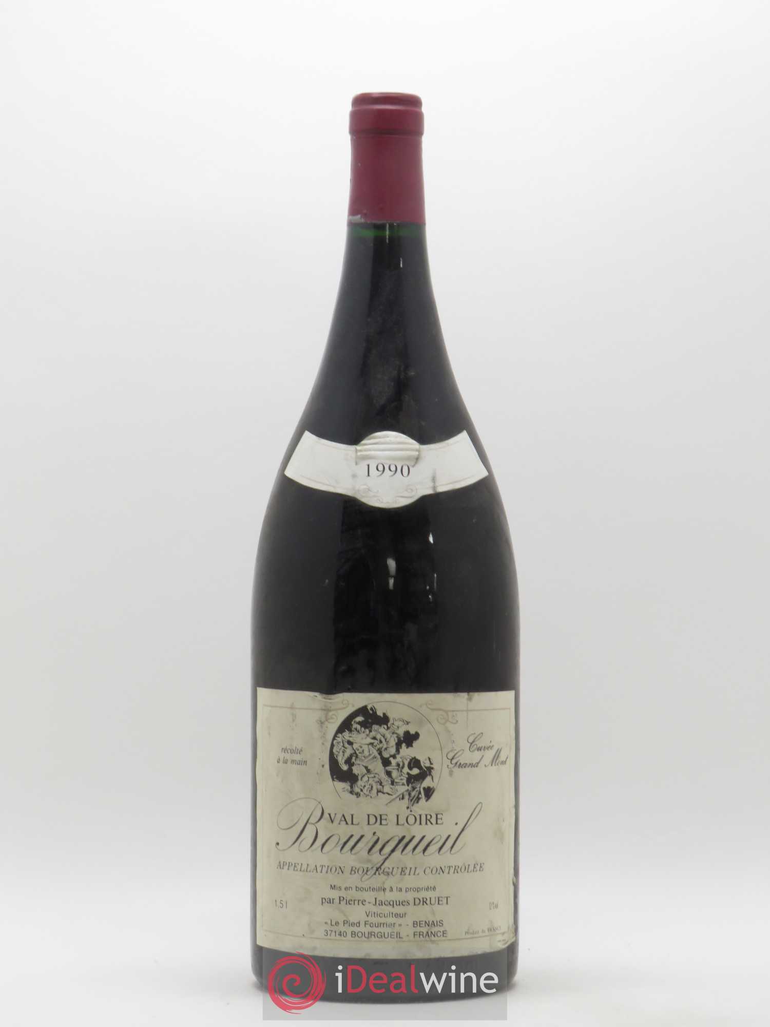 Bourgueil Grand Mont Pierre Jacques Druet 1990 - Lot de 1 magnum - 0