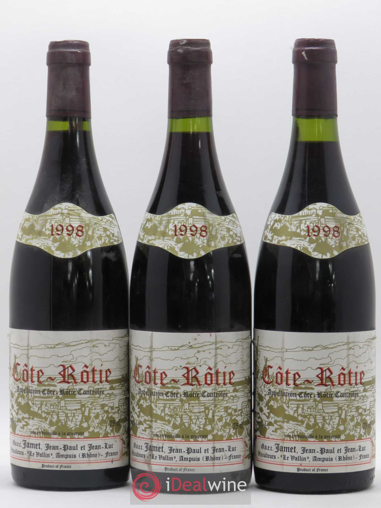 Côte-Rôtie Jamet (Domaine) 1998 - Lot de 3 bouteilles - 0