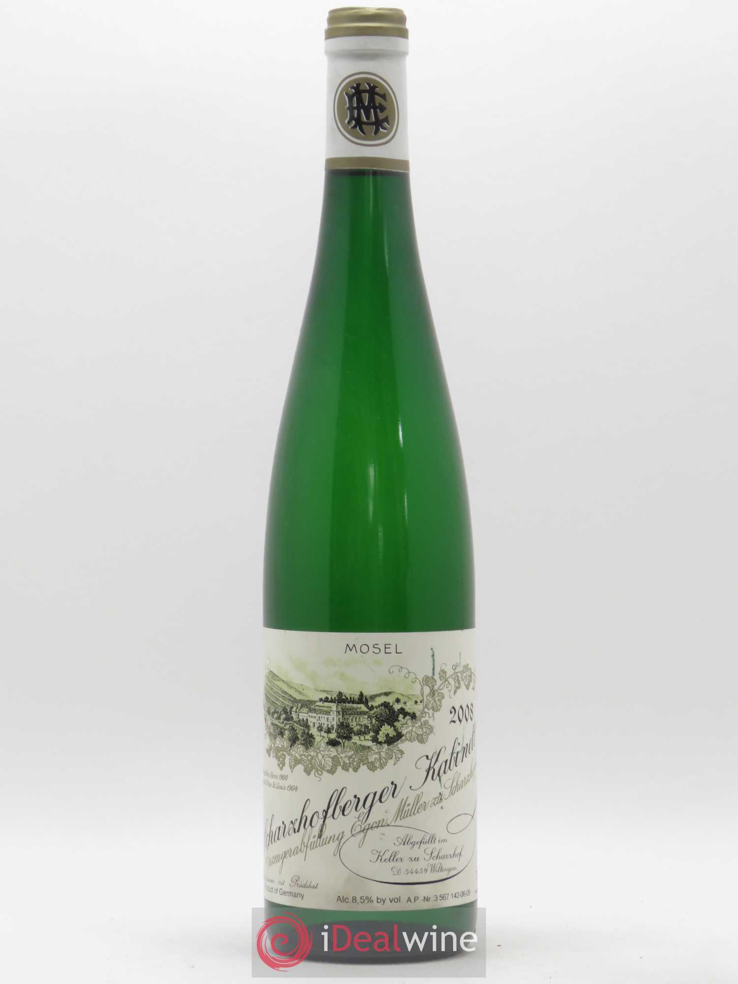 Riesling Scharzhofberger Kabinett Egon Muller 2008 - Lot de 1 bouteille - 0