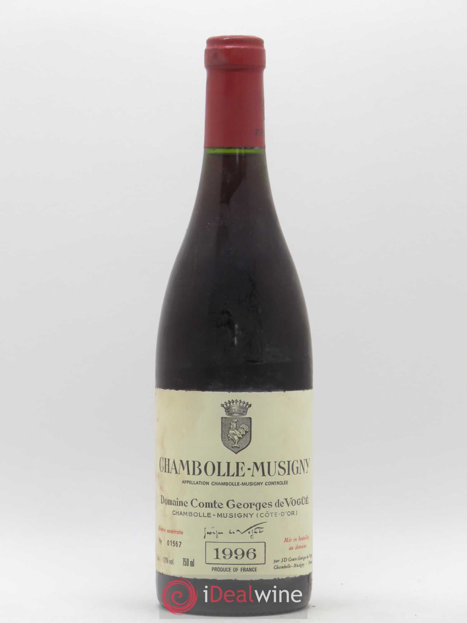 Chambolle-Musigny Comte Georges de Vogüé 1996 - Lot de 1 bouteille - 0