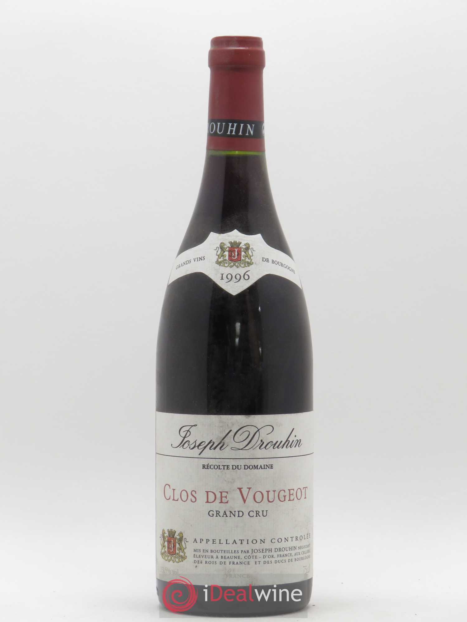 Clos de Vougeot Grand Cru Joseph Drouhin 1996 - Lot de 1 bouteille - 0