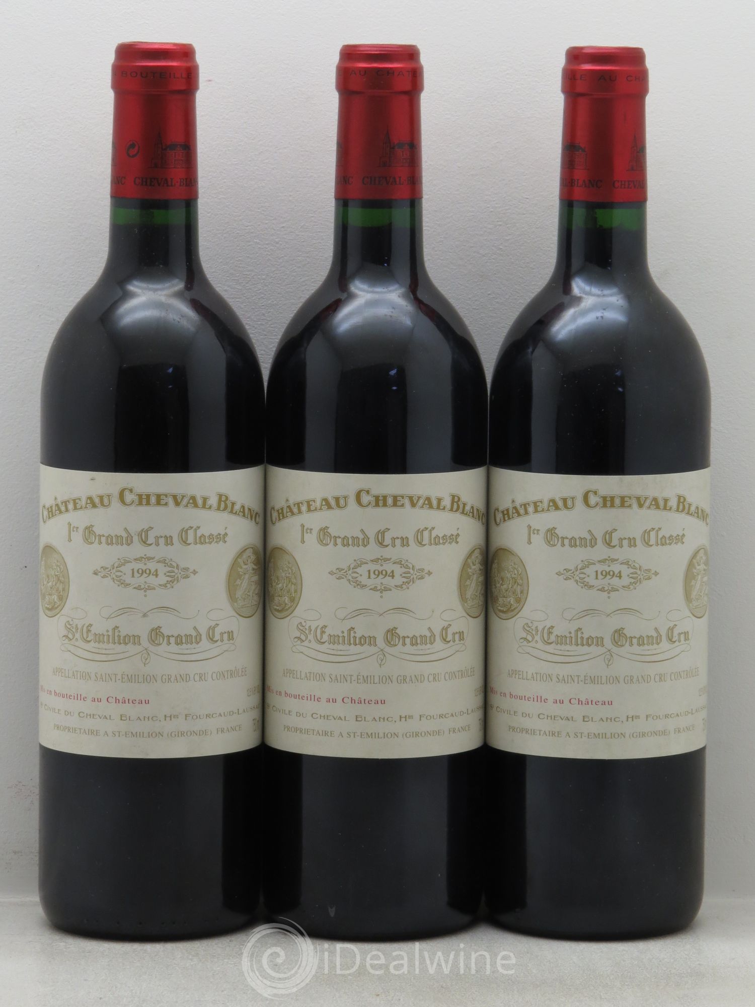 Château Cheval Blanc 1er Grand Cru Classé A 1994 - Lot de 3 bouteilles - 0